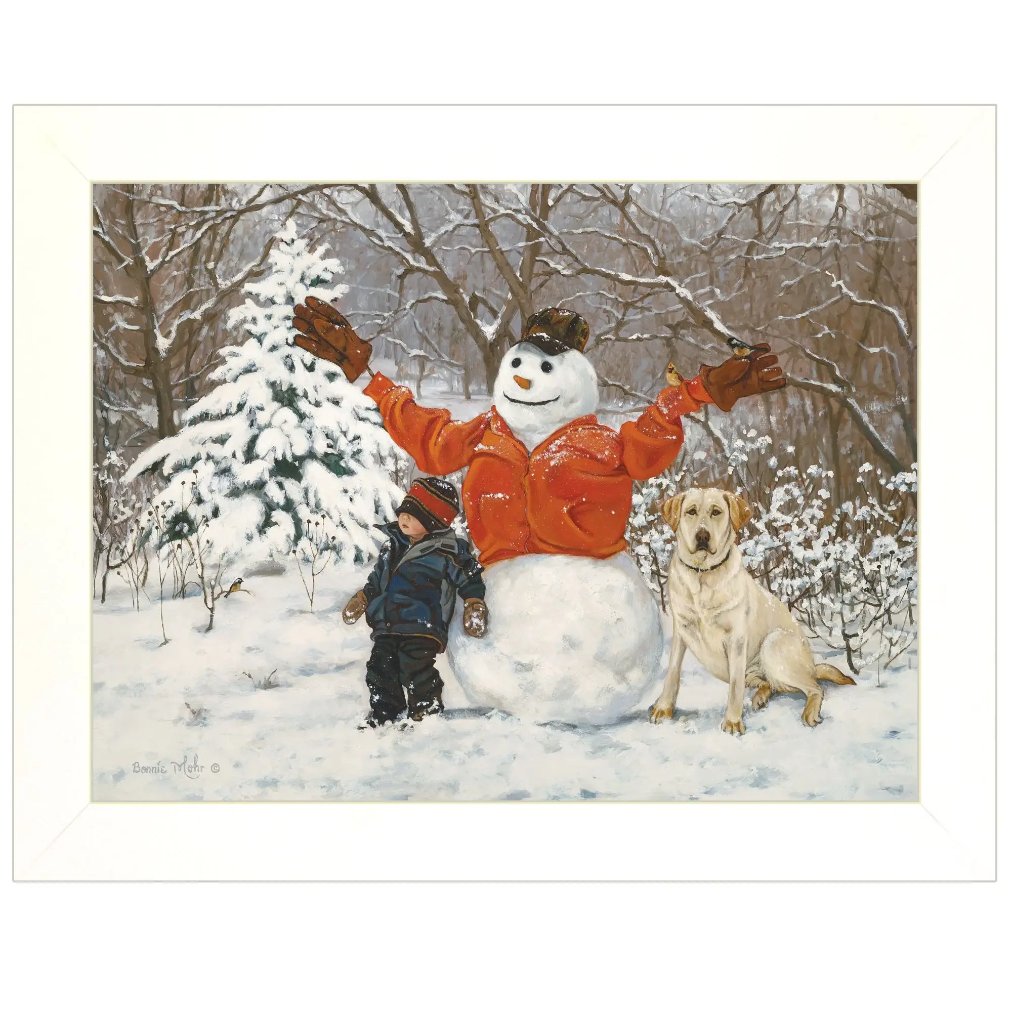 Buddies 1 White Framed Print Wall Art - Image 2