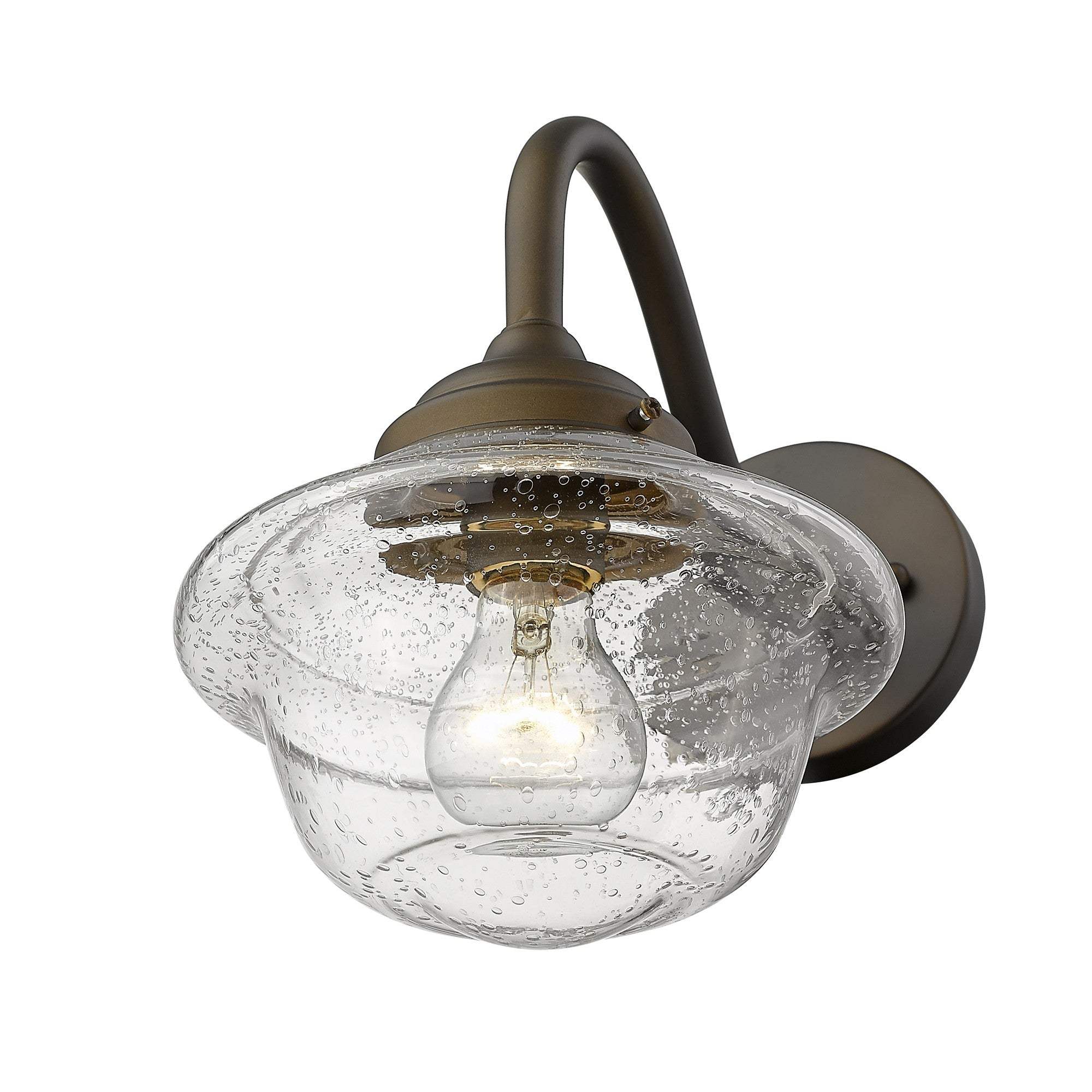 Burnished Bronze Vintage Schoolhouse Outdoor Wall Light - Image 6