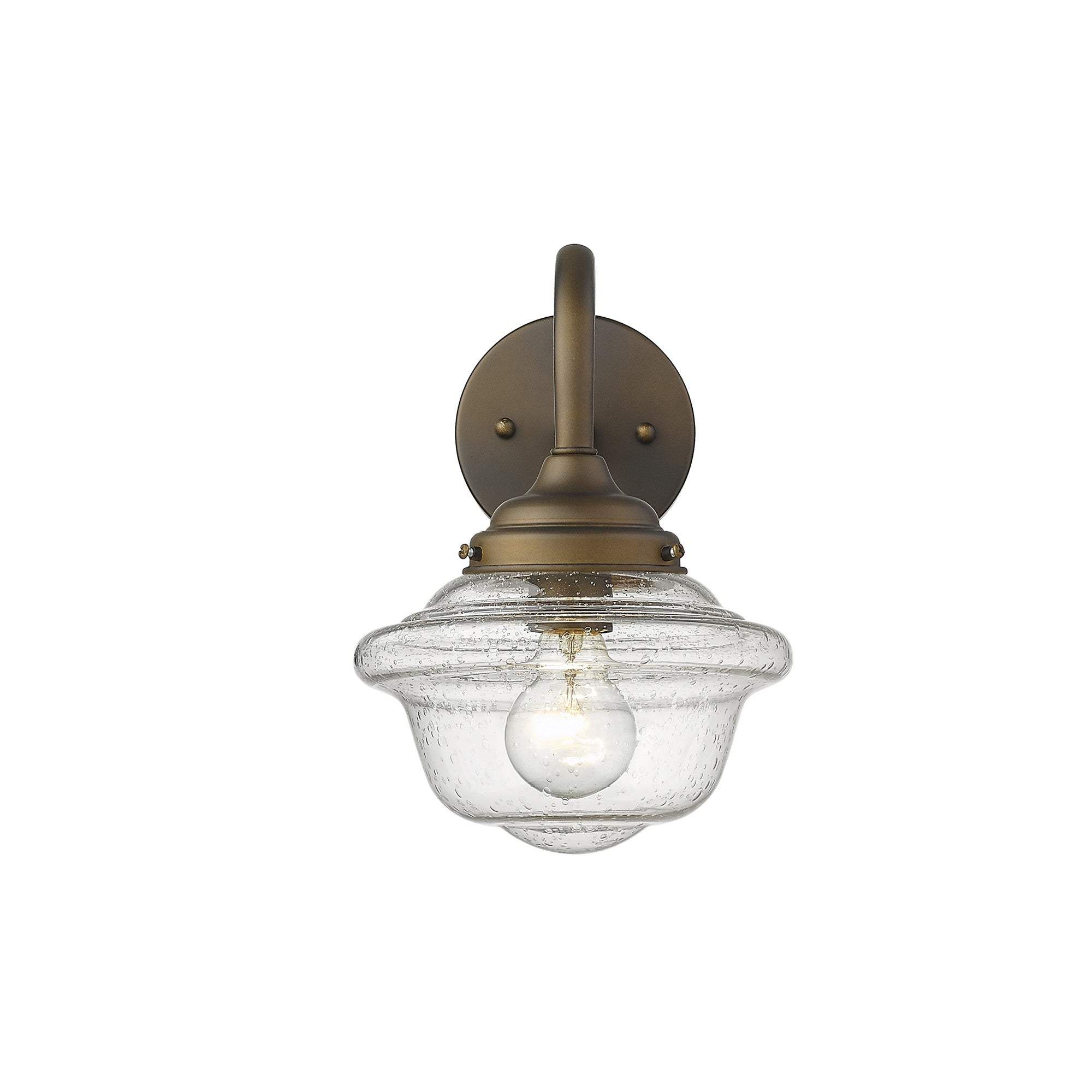 Burnished Bronze Vintage Schoolhouse Outdoor Wall Light - Image 7