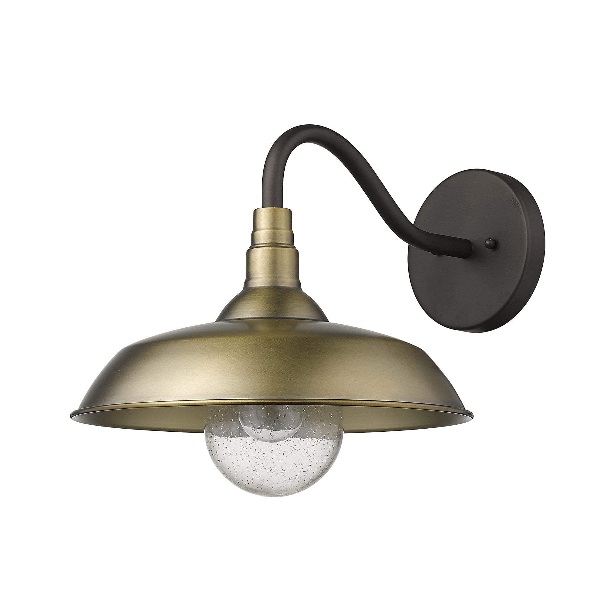 Burry 1-Light Antique Brass Wall Light - Image 2