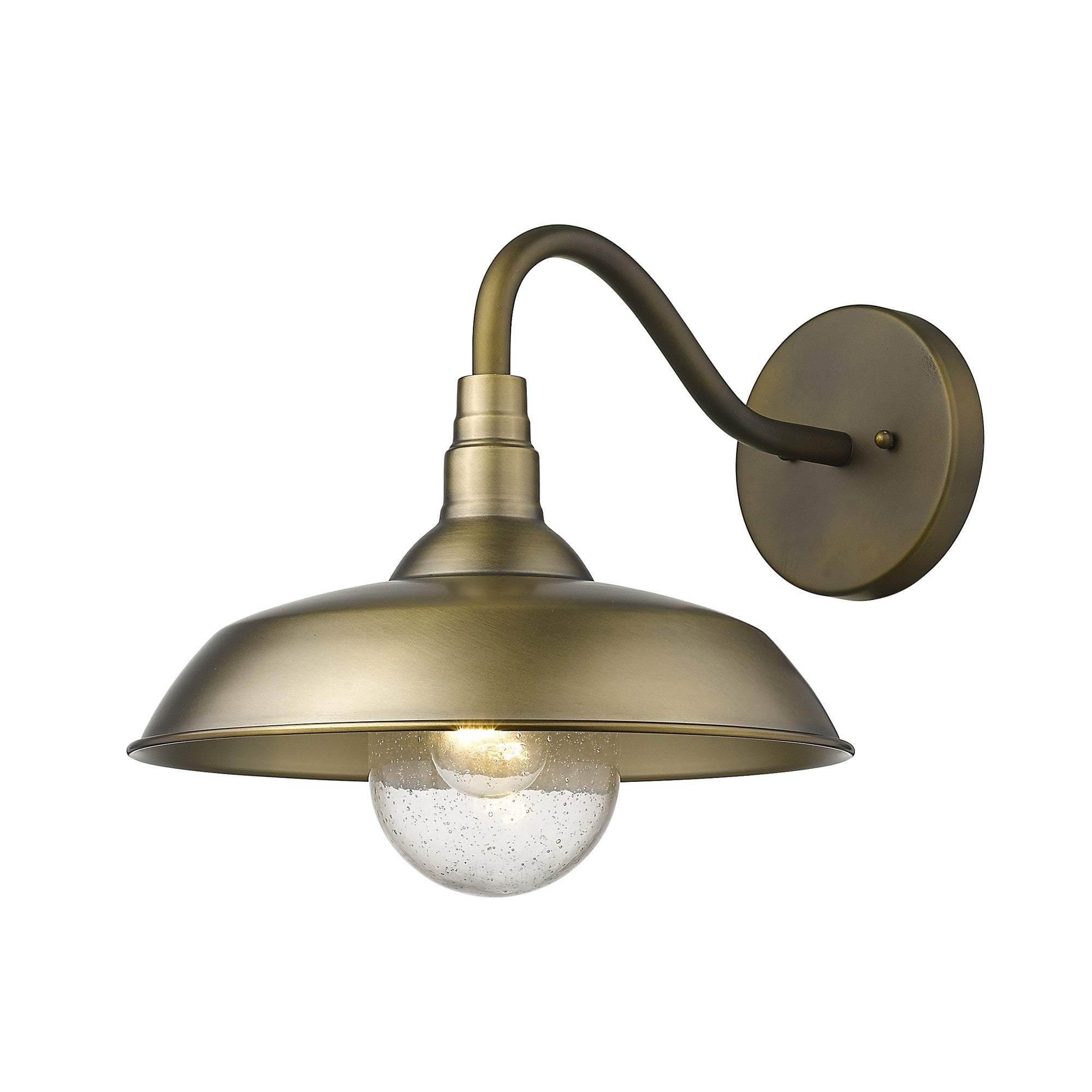 Burry 1-Light Antique Brass Wall Light - Image 3