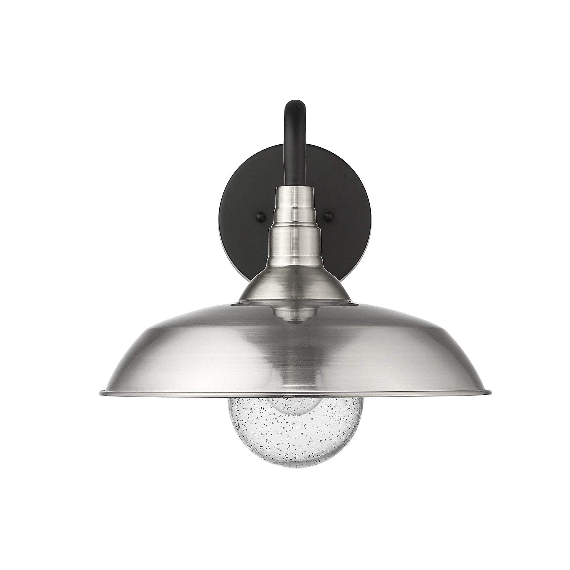 Burry 1-Light Satin Nickel Wall Light - Image 4