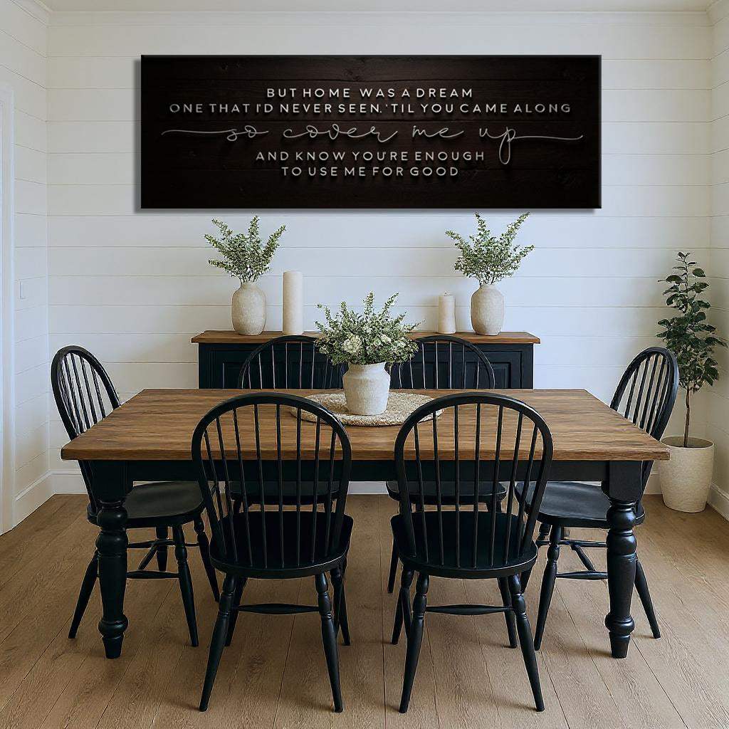 But Home Was a Dream Lyrics Wall Sign - Image 5
