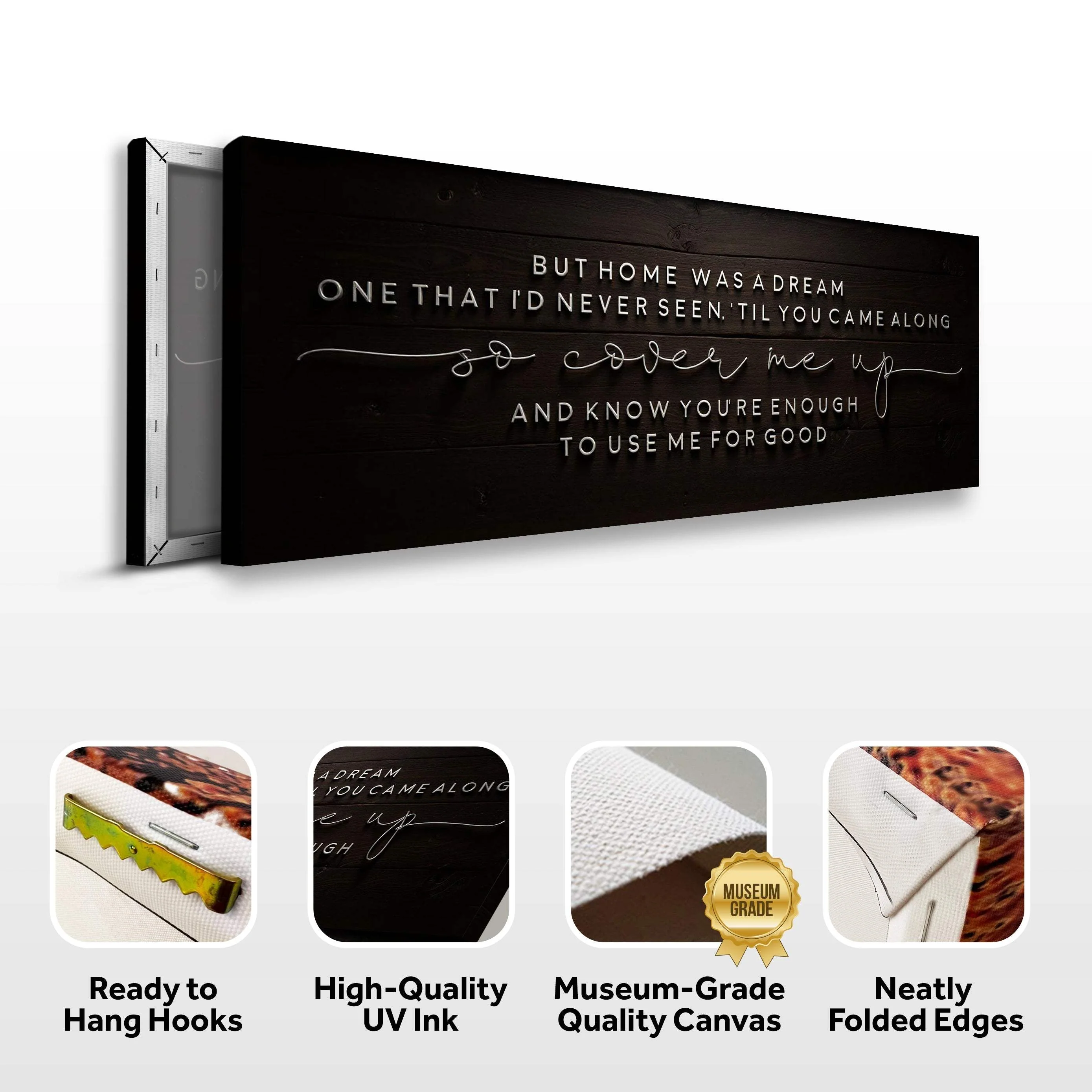But Home Was a Dream Lyrics Wall Sign - Image 8