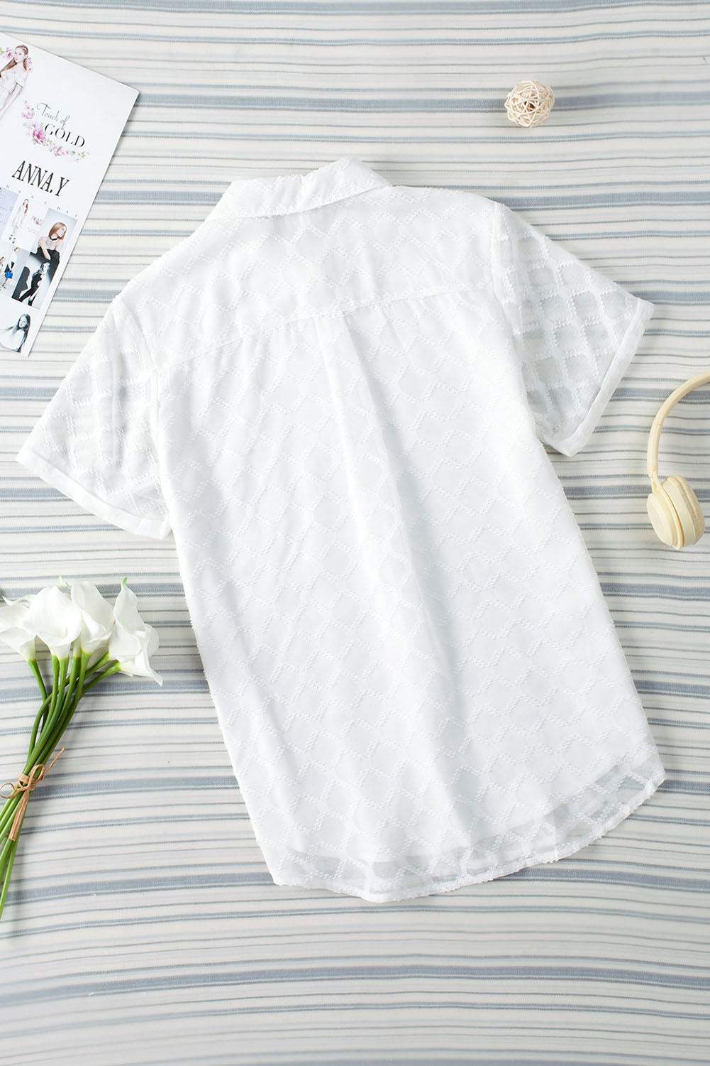 Button Up Short Sleeve Shirt - Image 10