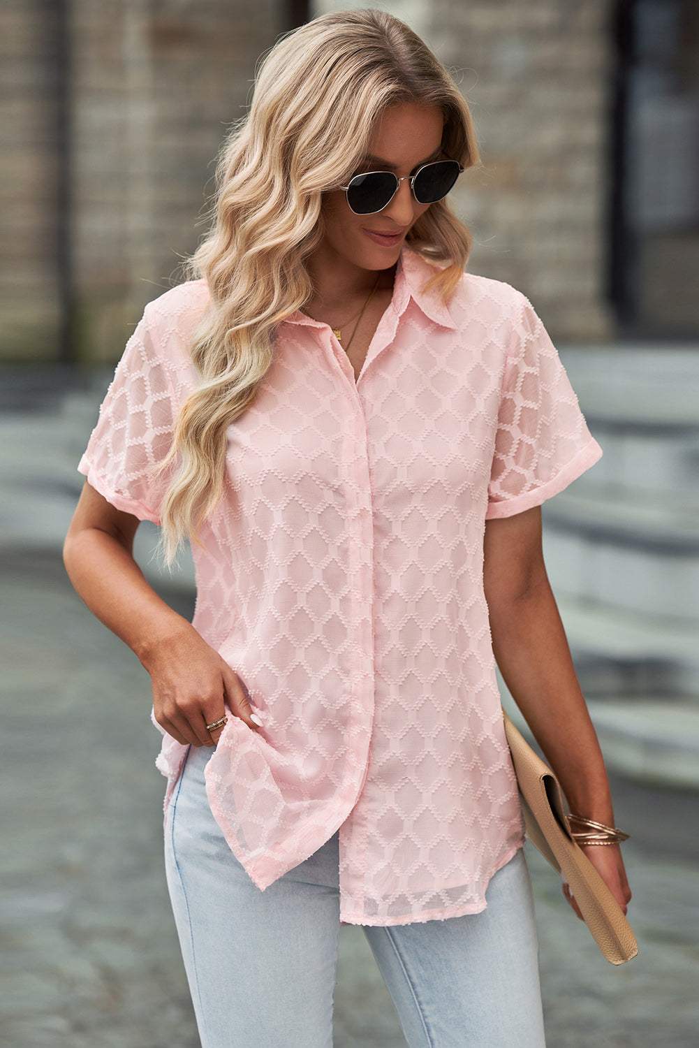 Button Up Short Sleeve Shirt - Image 3