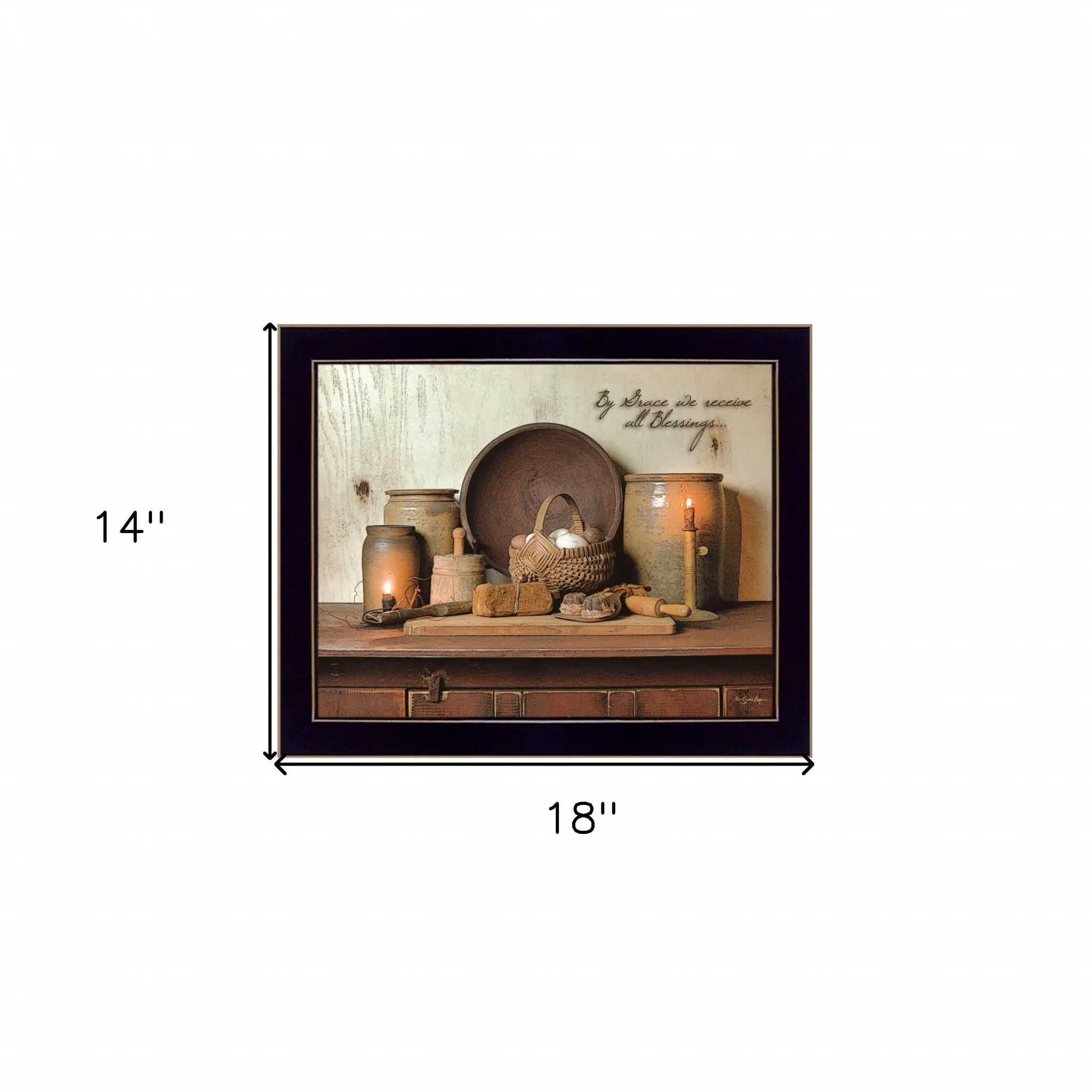 By Grace 1 Black Framed Print Wall Art - Image 5