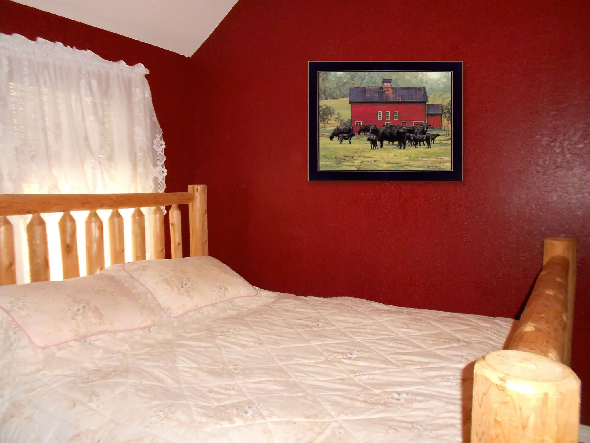 By the Red Barn Black Framed Print Wall Art - Image 4