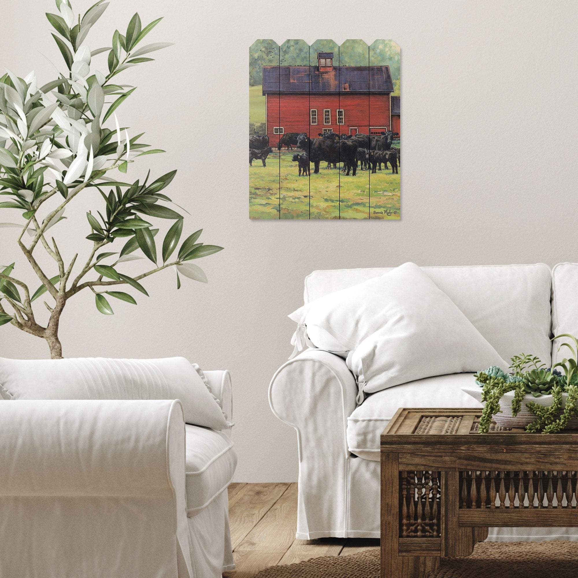 By the Red Barn Unframed Print Wall Art - Image 4