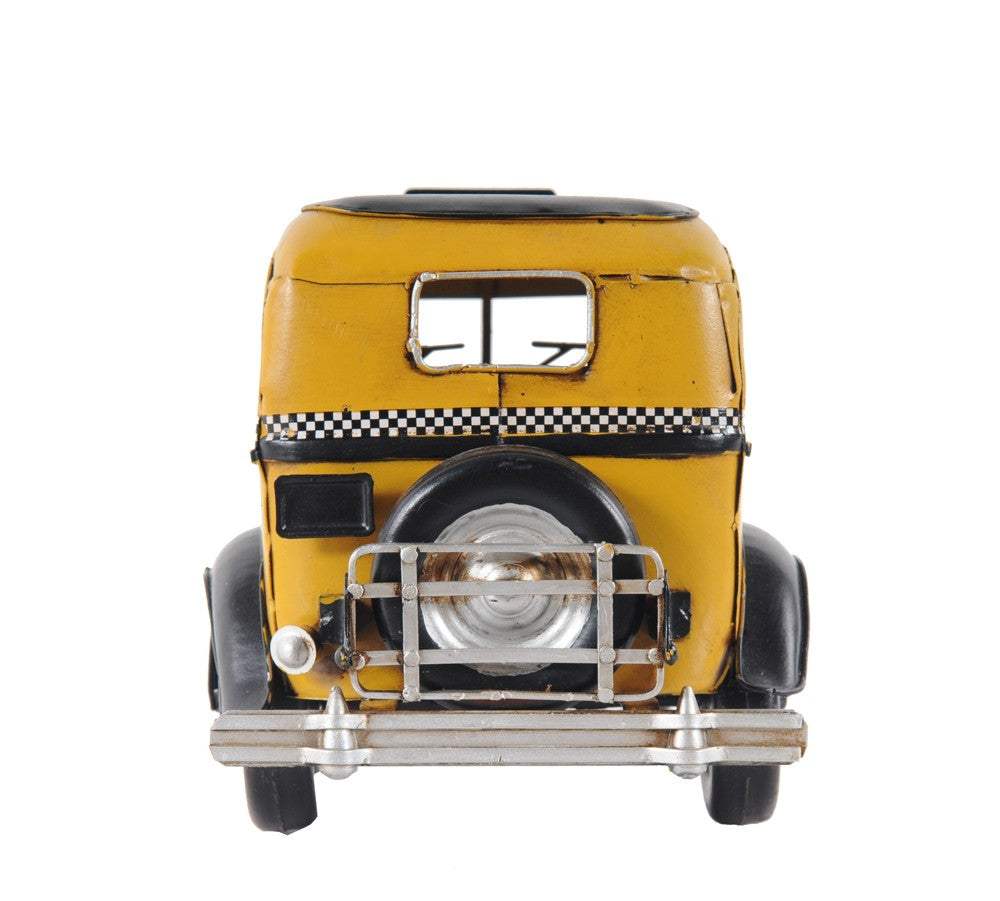 c1933 Vintage Checker Taxi Cab Model Sculpture - Image 4