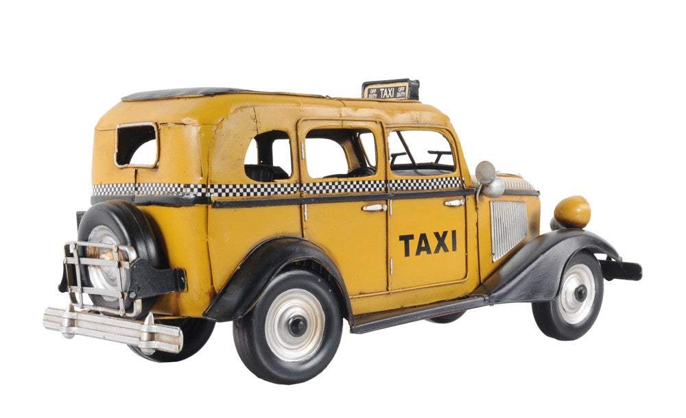 c1933 Vintage Checker Taxi Cab Model Sculpture - Image 5