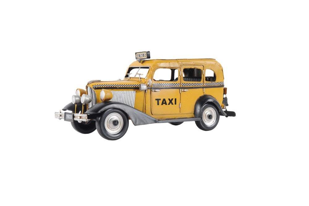 c1933 Vintage Checker Taxi Cab Model Sculpture - Image 6