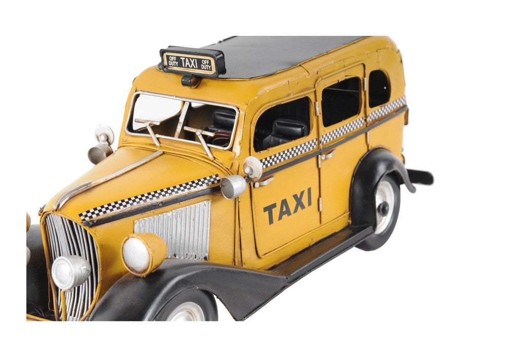 c1933 Vintage Checker Taxi Cab Model Sculpture - Image 7