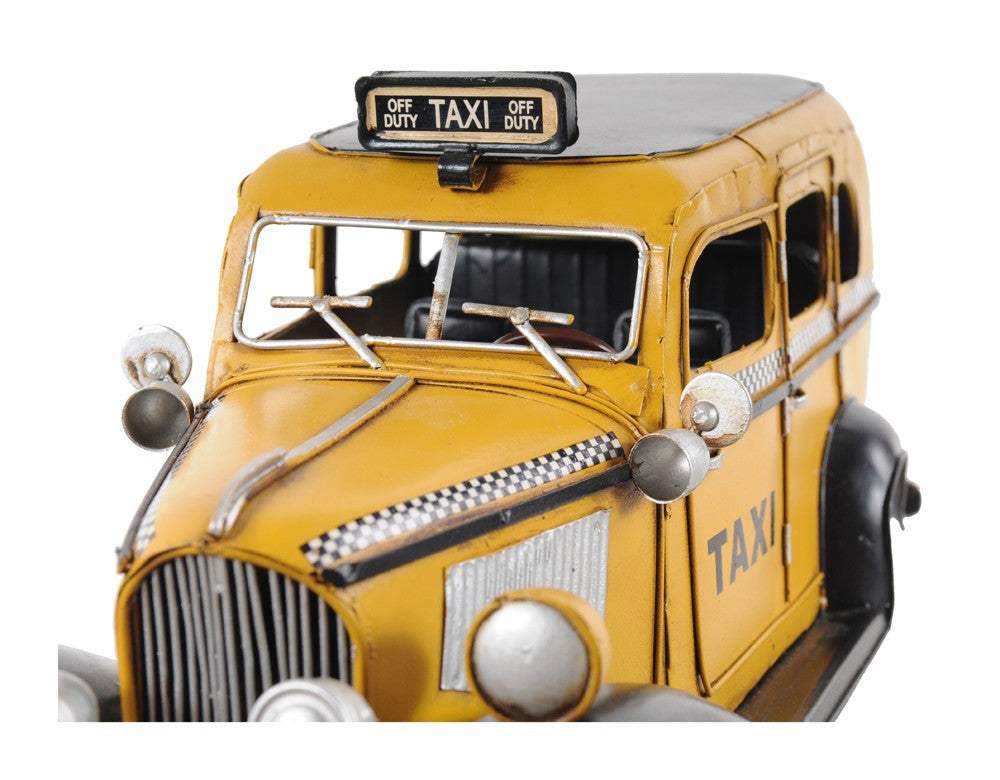 c1933 Vintage Checker Taxi Cab Model Sculpture - Image 8