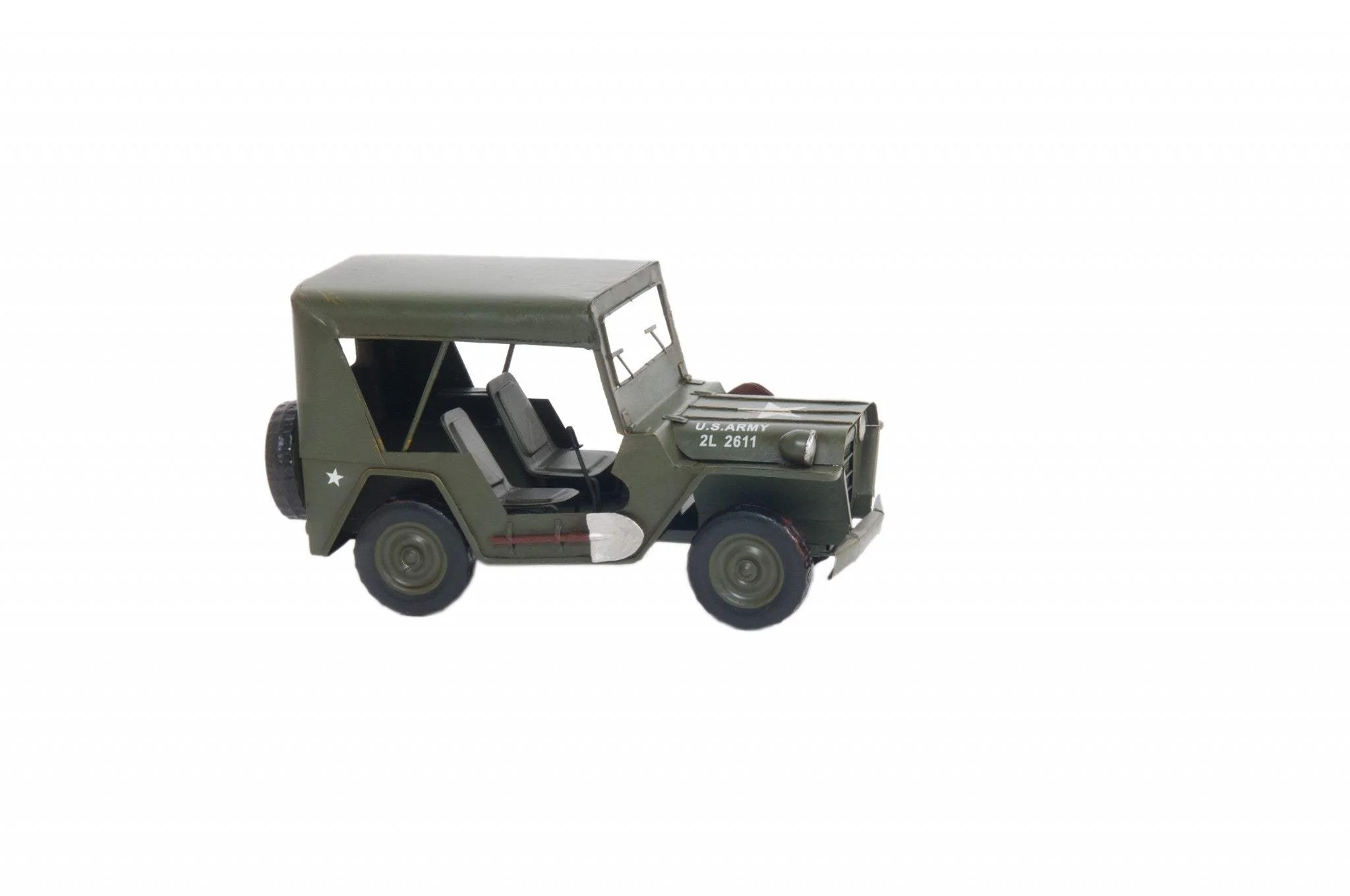 c1940 Willys Quad Overland Jeep Sculpture - Image 4