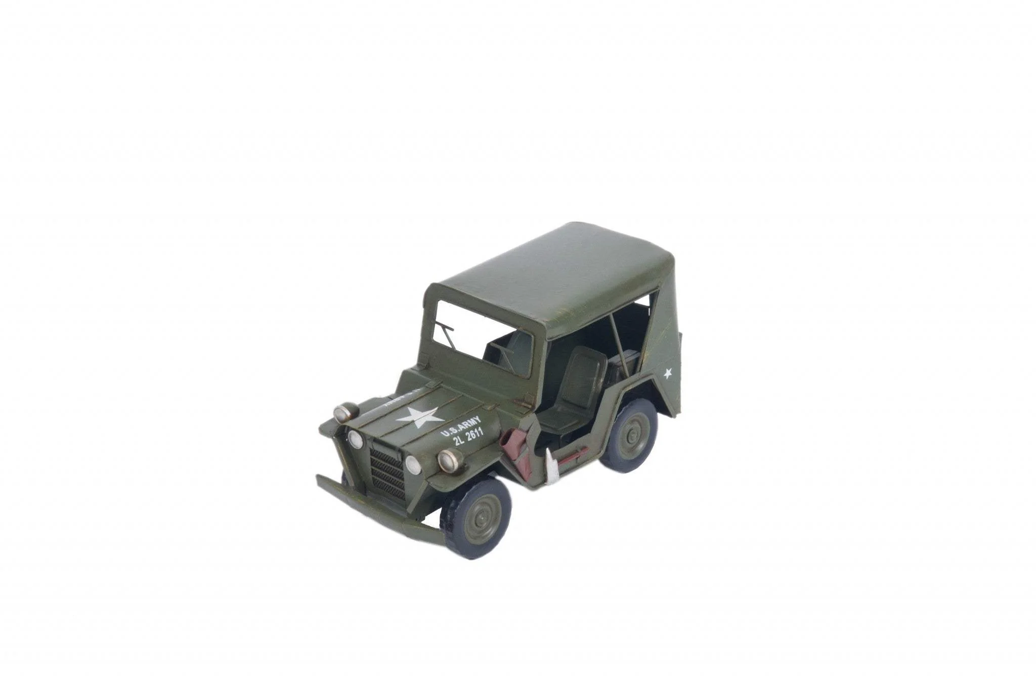 c1940 Willys Quad Overland Jeep Sculpture - Image 5