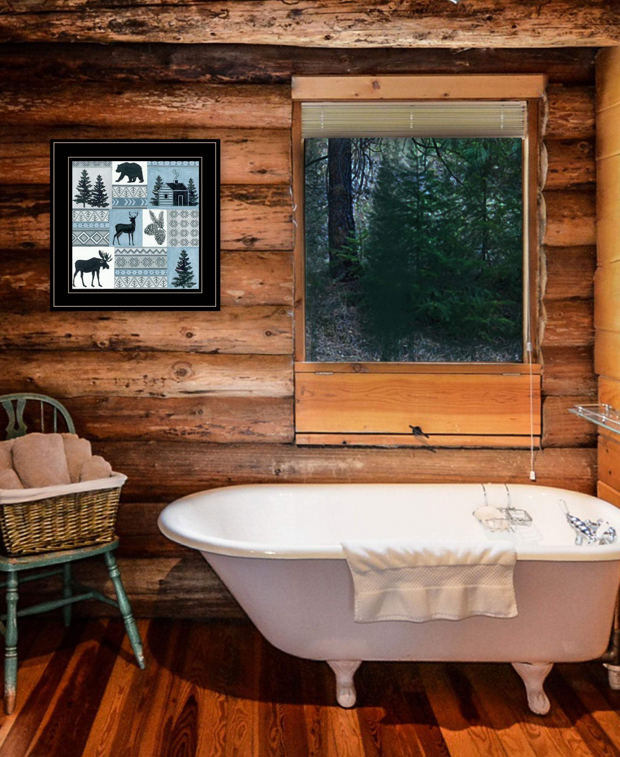 Cabin in the Woods 3 Black Framed Print Wall Art - Image 5