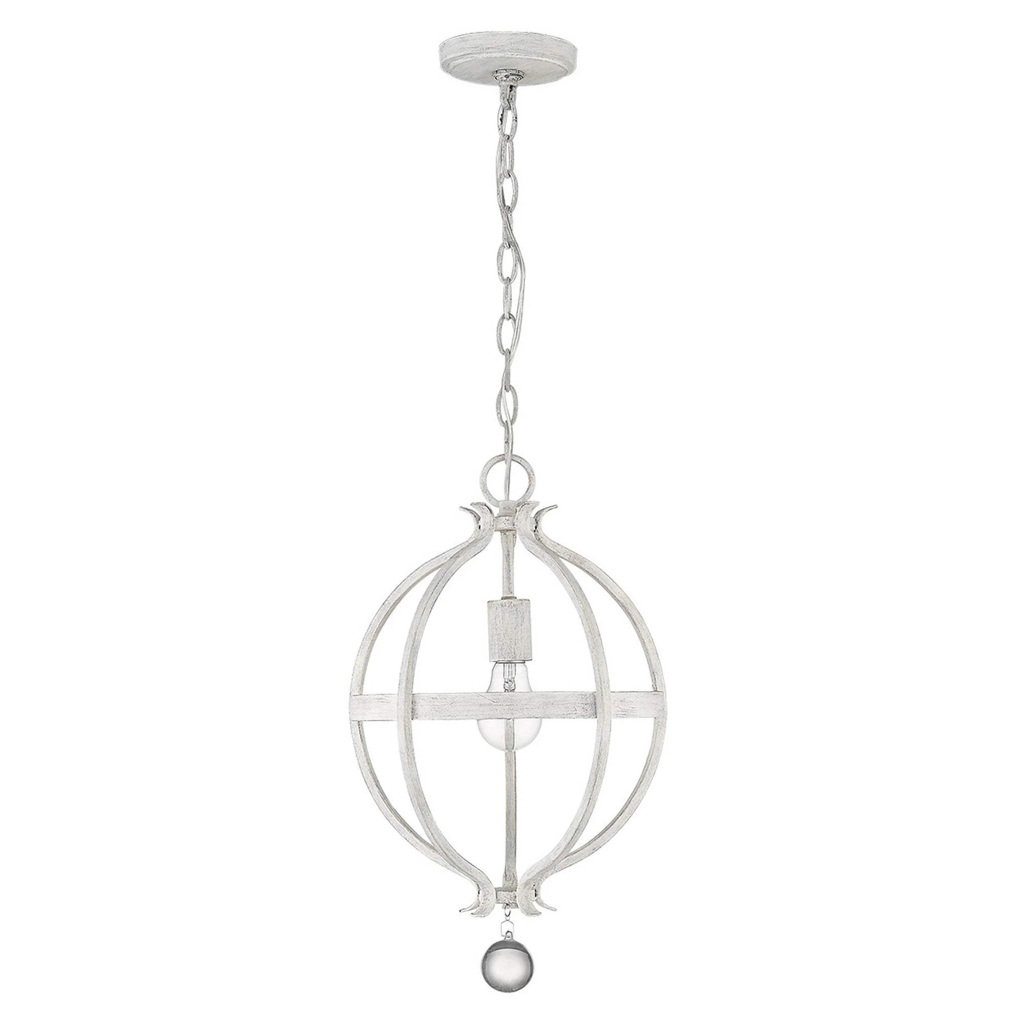 Callie 1-Light Country White Pendant - Image 5