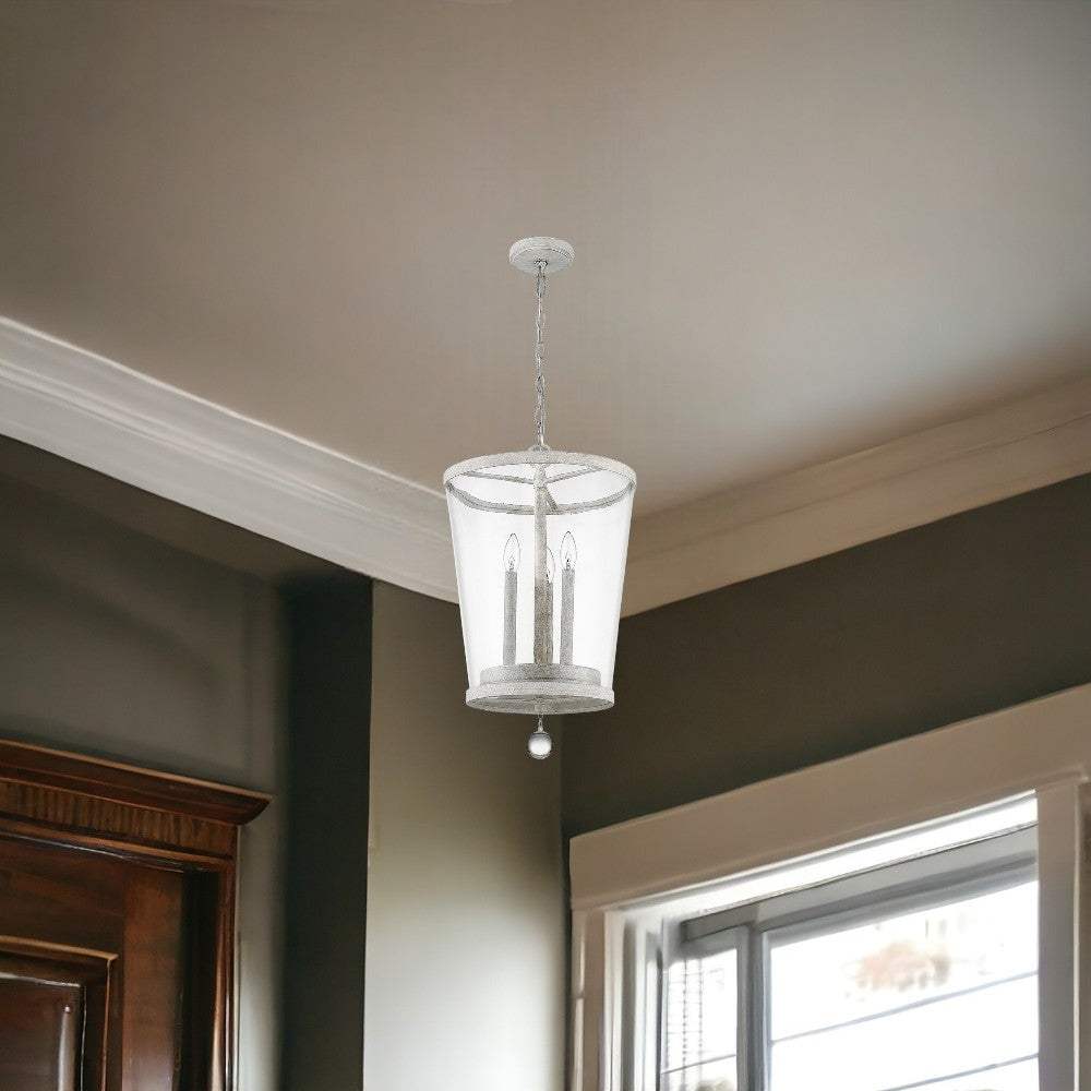 Callie 3-Light Country White Foyer Pendant - Image 2