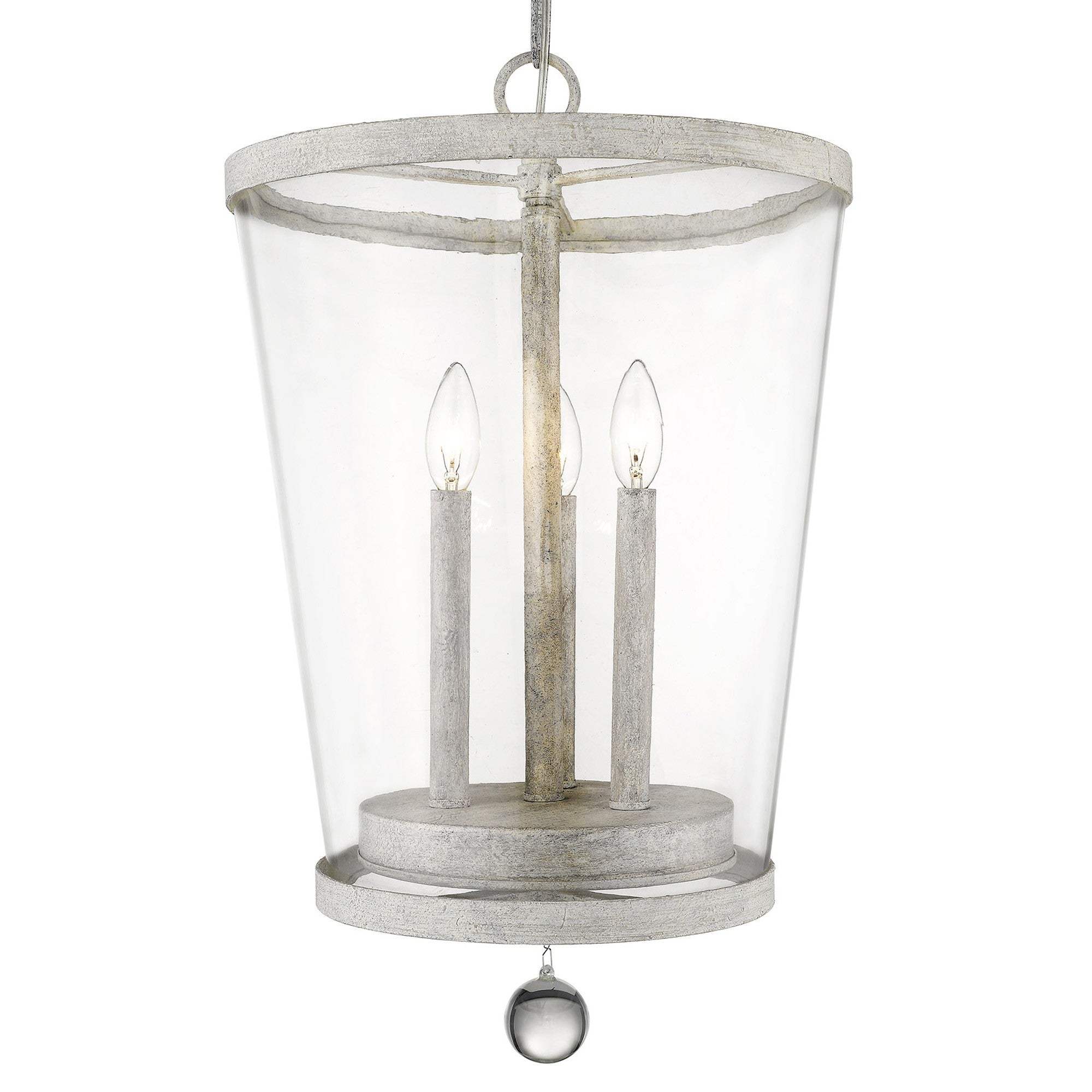 Callie 3-Light Country White Foyer Pendant - Image 6