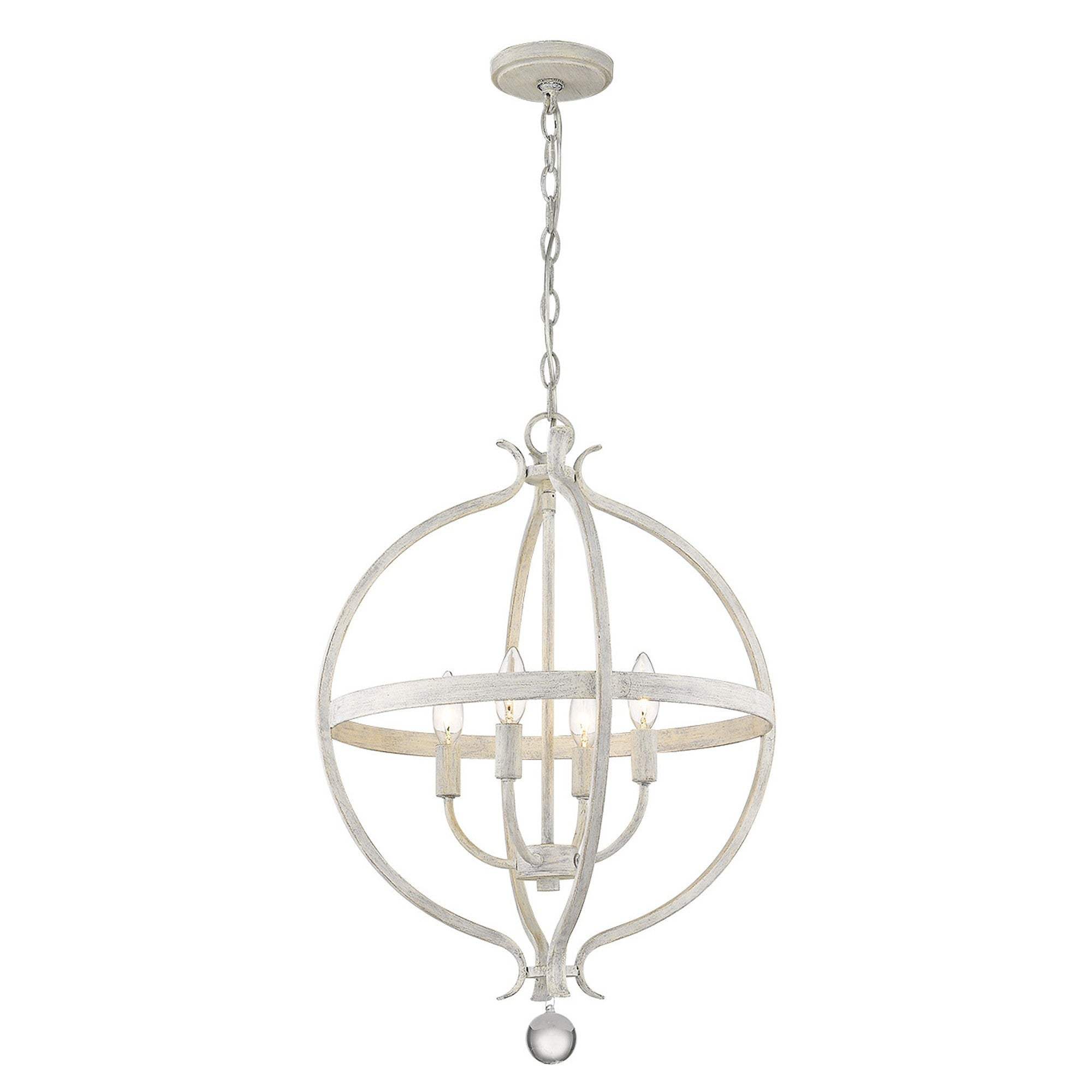 Callie 4-Light Country White Pendant - Image 4