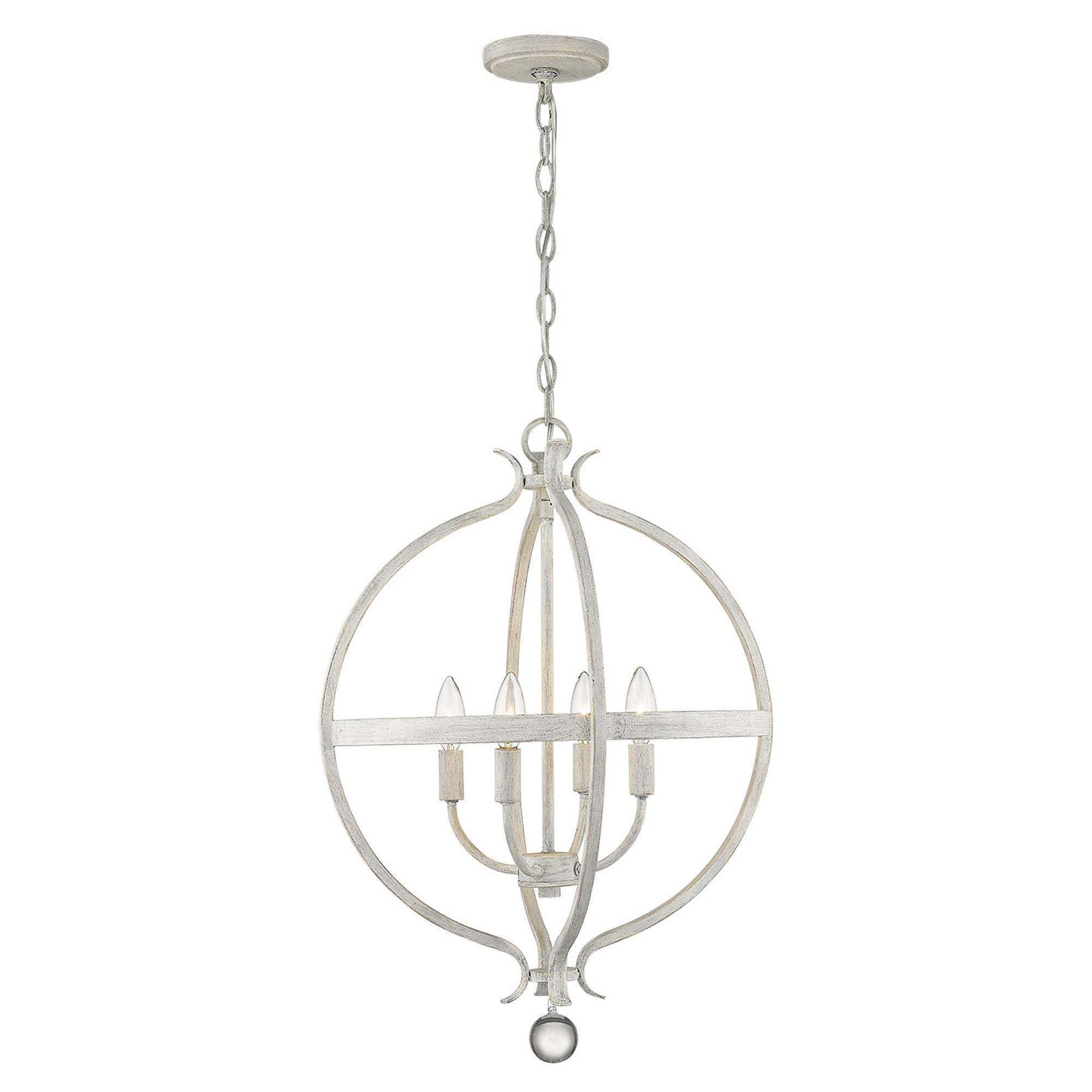 Callie 4-Light Country White Pendant - Image 5