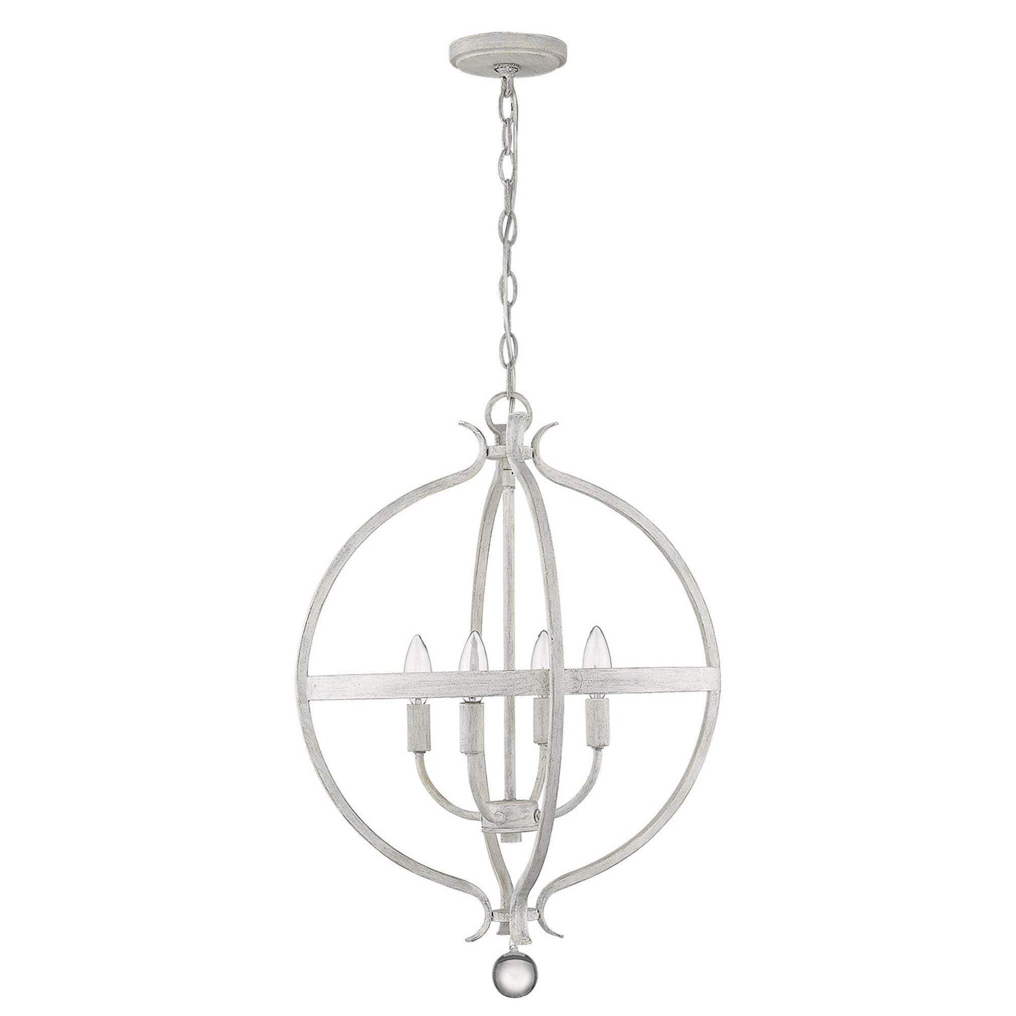Callie 4-Light Country White Pendant - Image 6