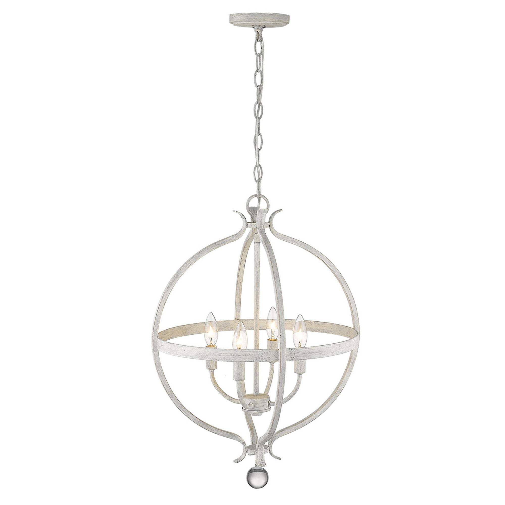 Callie 4-Light Country White Pendant - Image 7