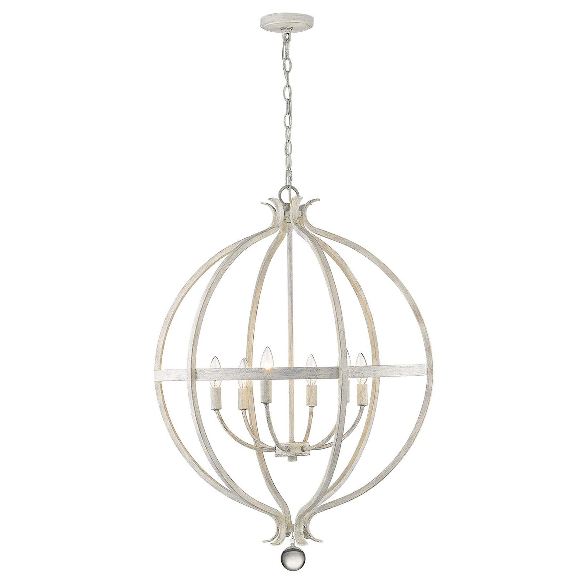 Callie 6-Light Country White Pendant - Image 5