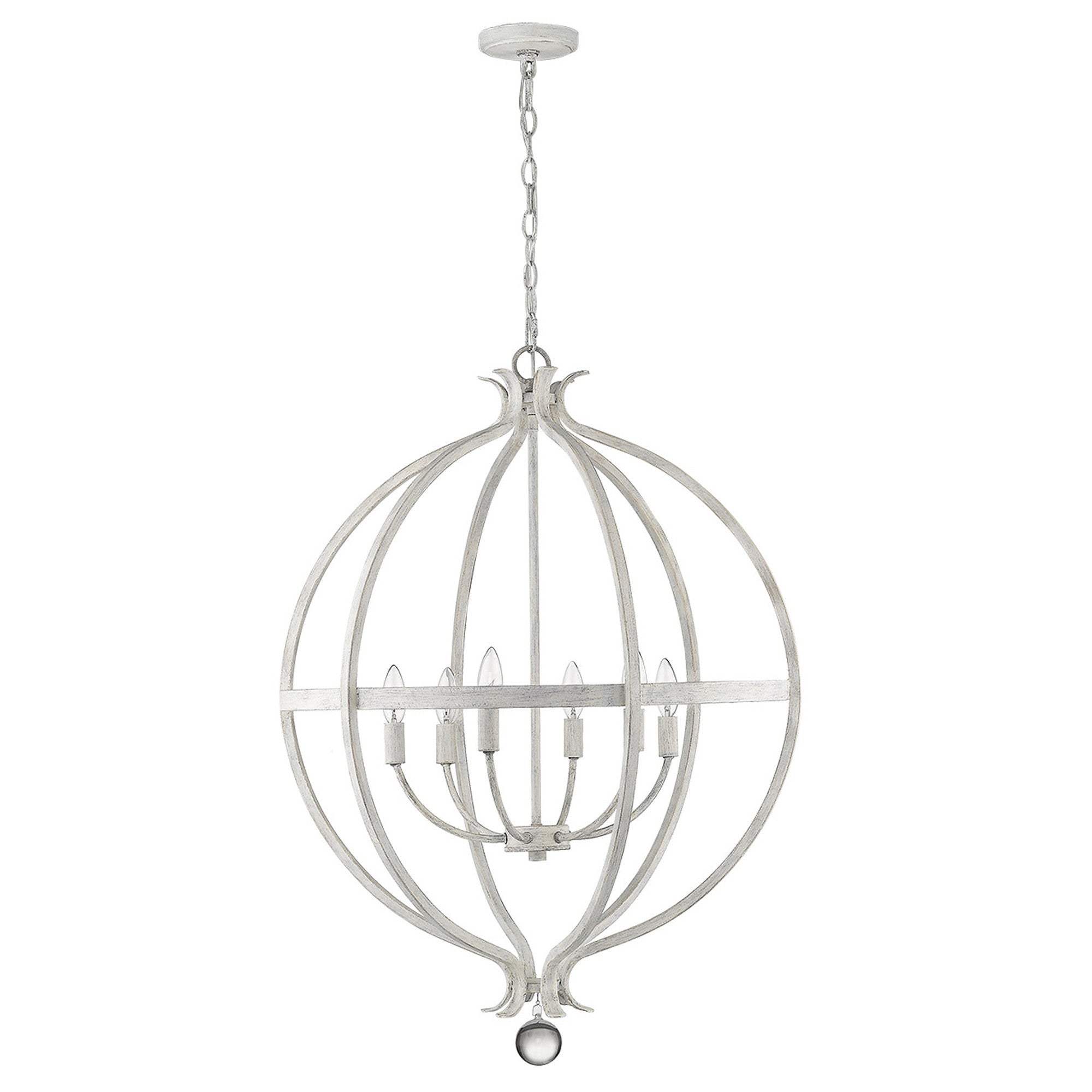 Callie 6-Light Country White Pendant - Image 6