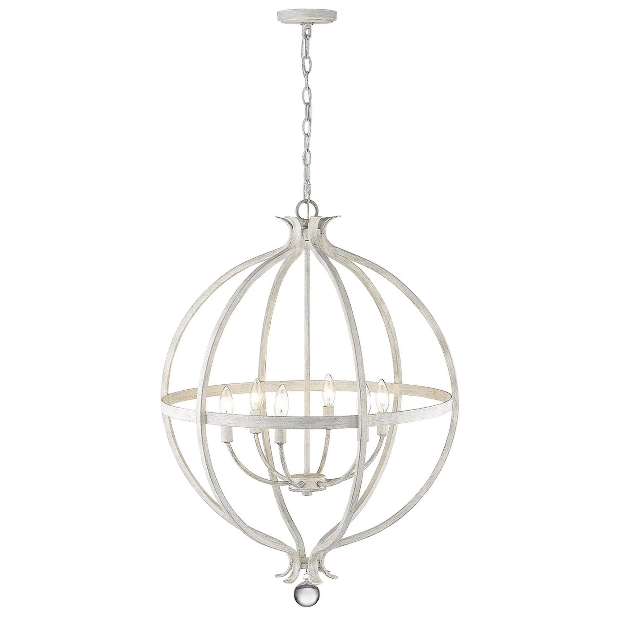 Callie 6-Light Country White Pendant - Image 8