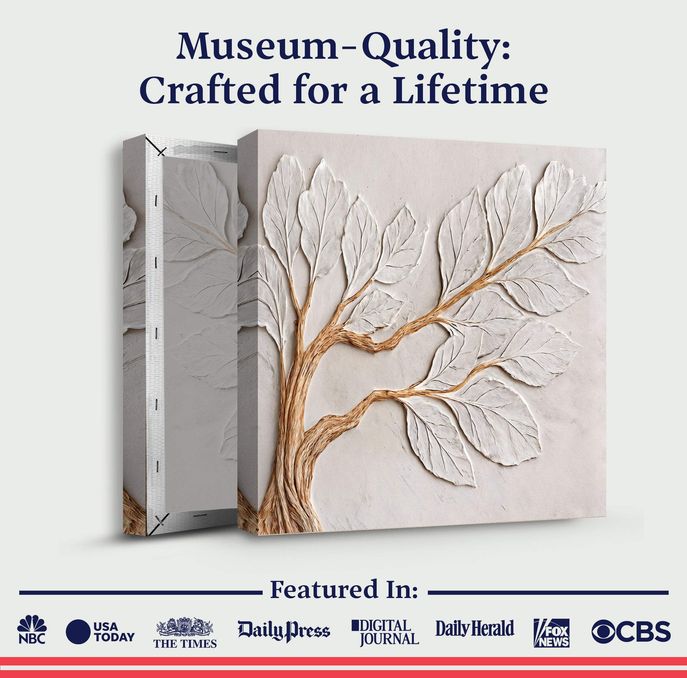 Calm In Ivory Clay Wall Art - Image 6
