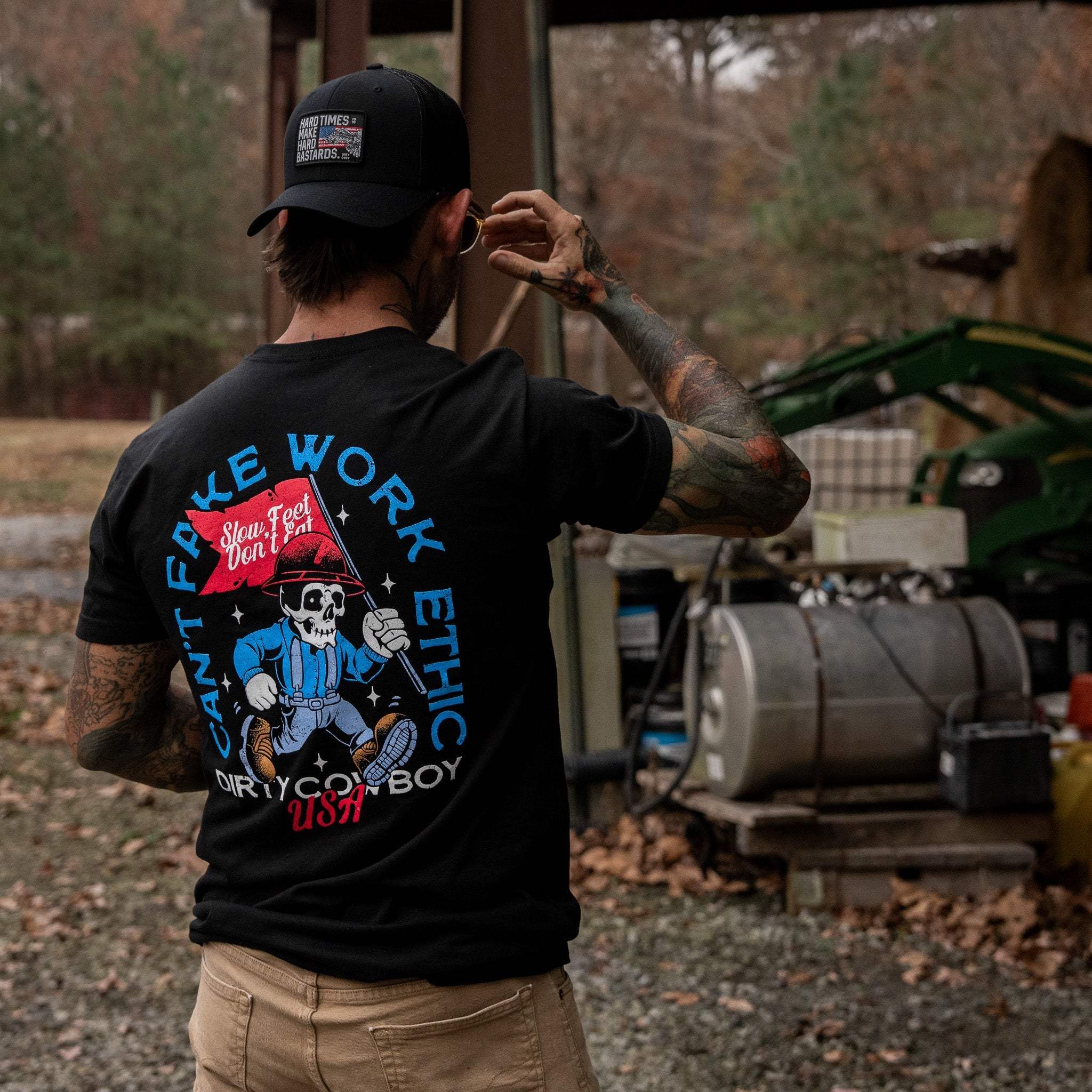Can't Fake Work Ethic Men's T-Shirt - Image 15