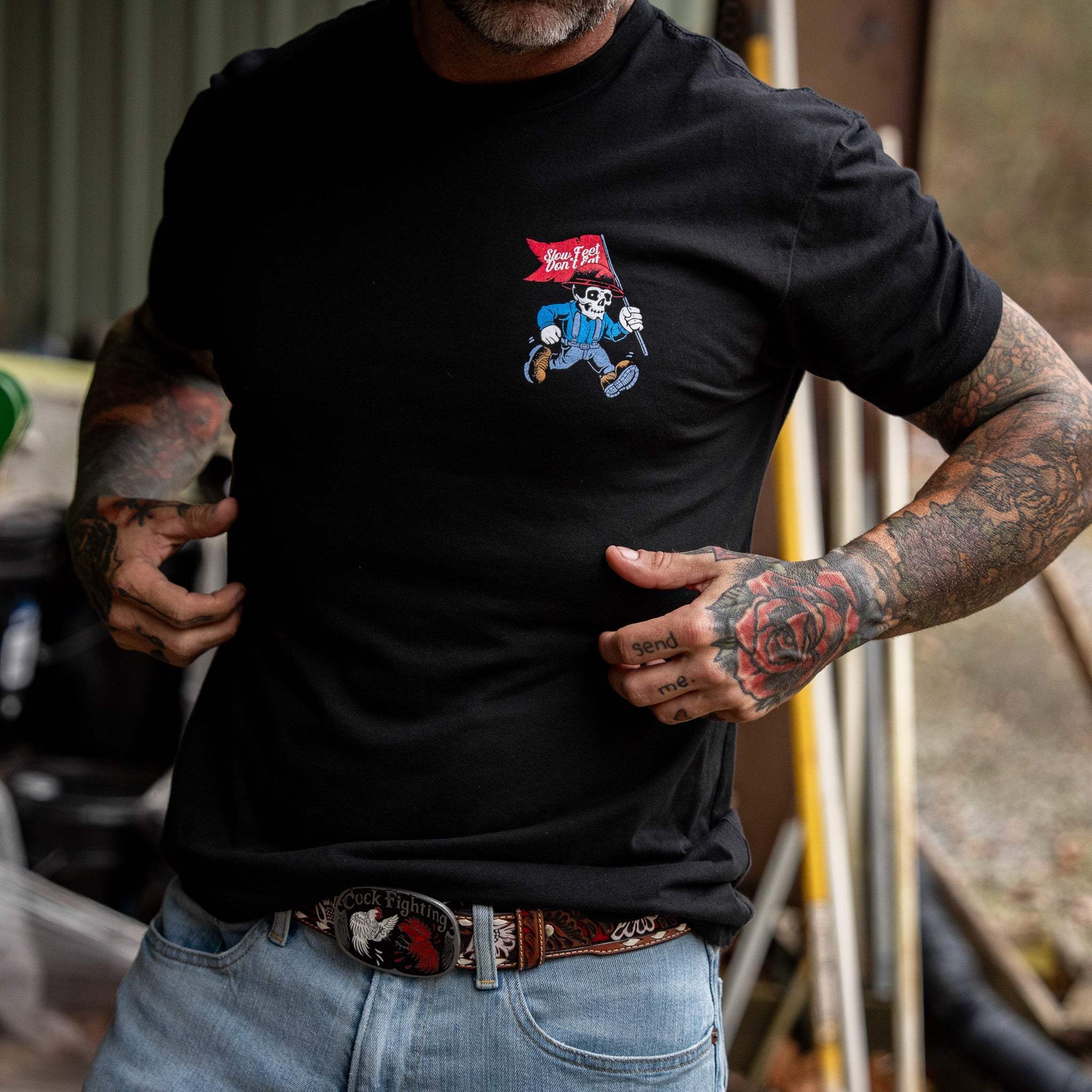 Can't Fake Work Ethic Men's T-Shirt - Image 17