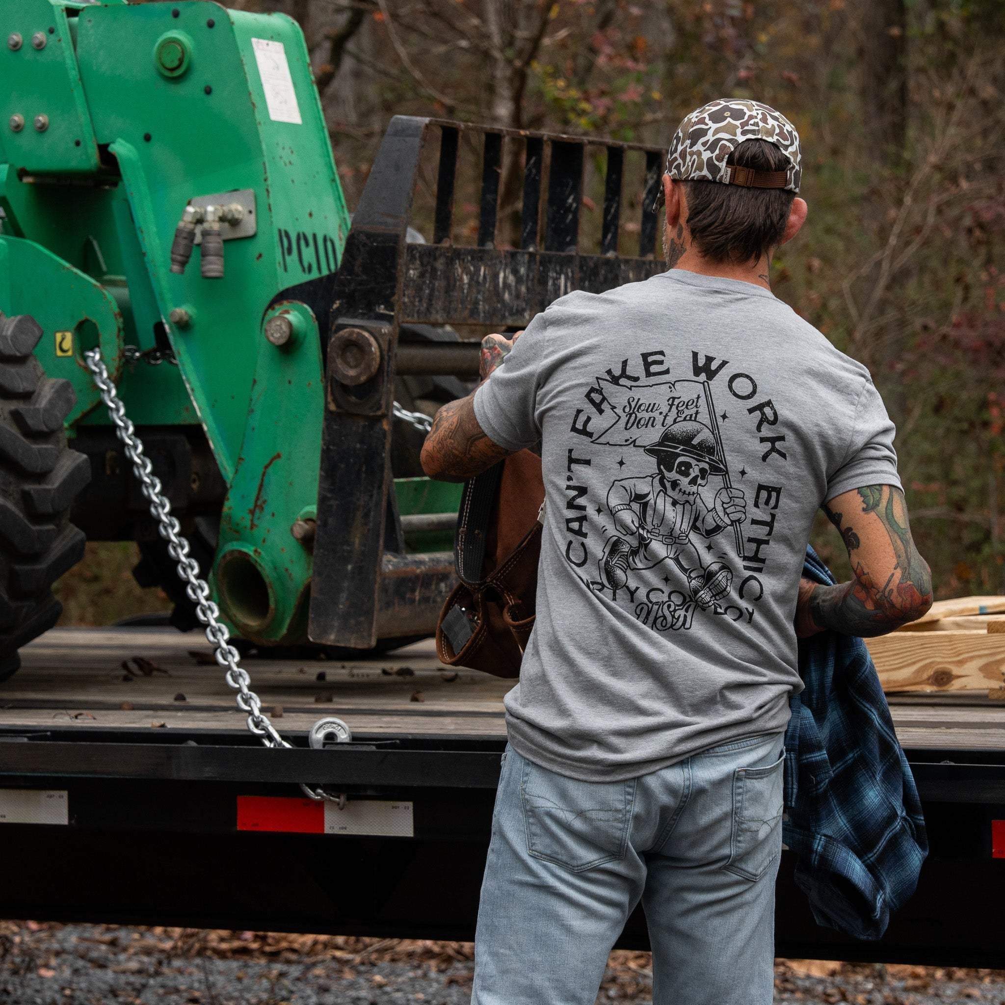 Can't Fake Work Ethic Men's T-Shirt - Image 20