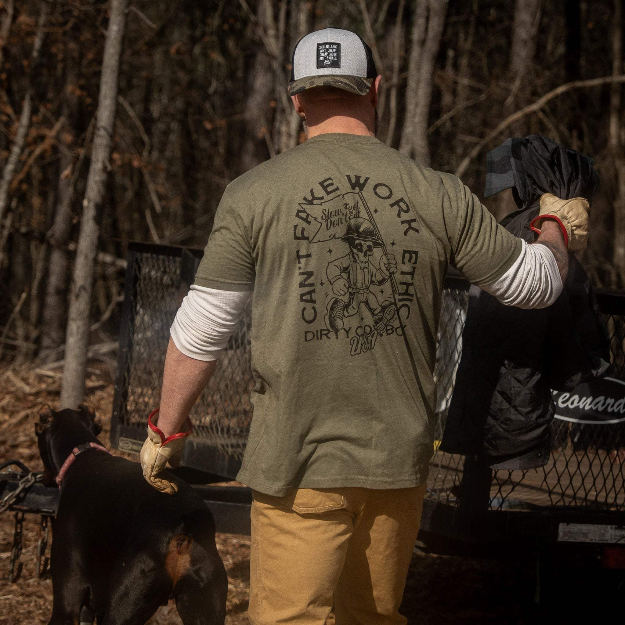 Can't Fake Work Ethic Men's T-Shirt - Image 30
