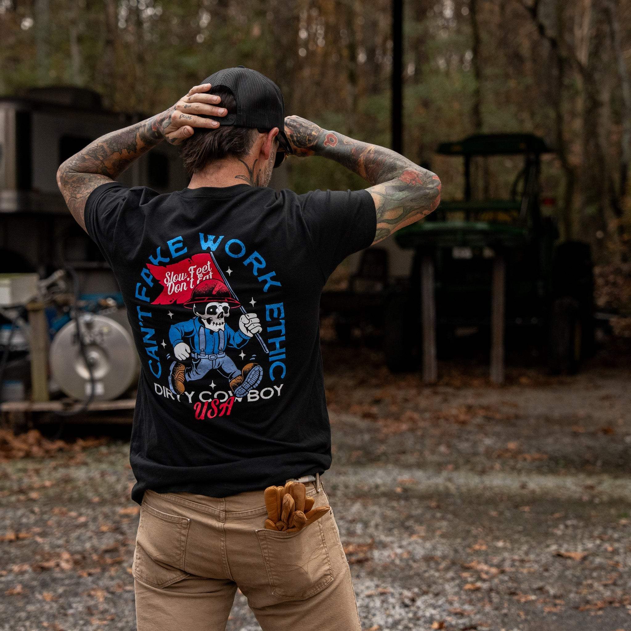 Can't Fake Work Ethic Men's T-Shirt - Image 8