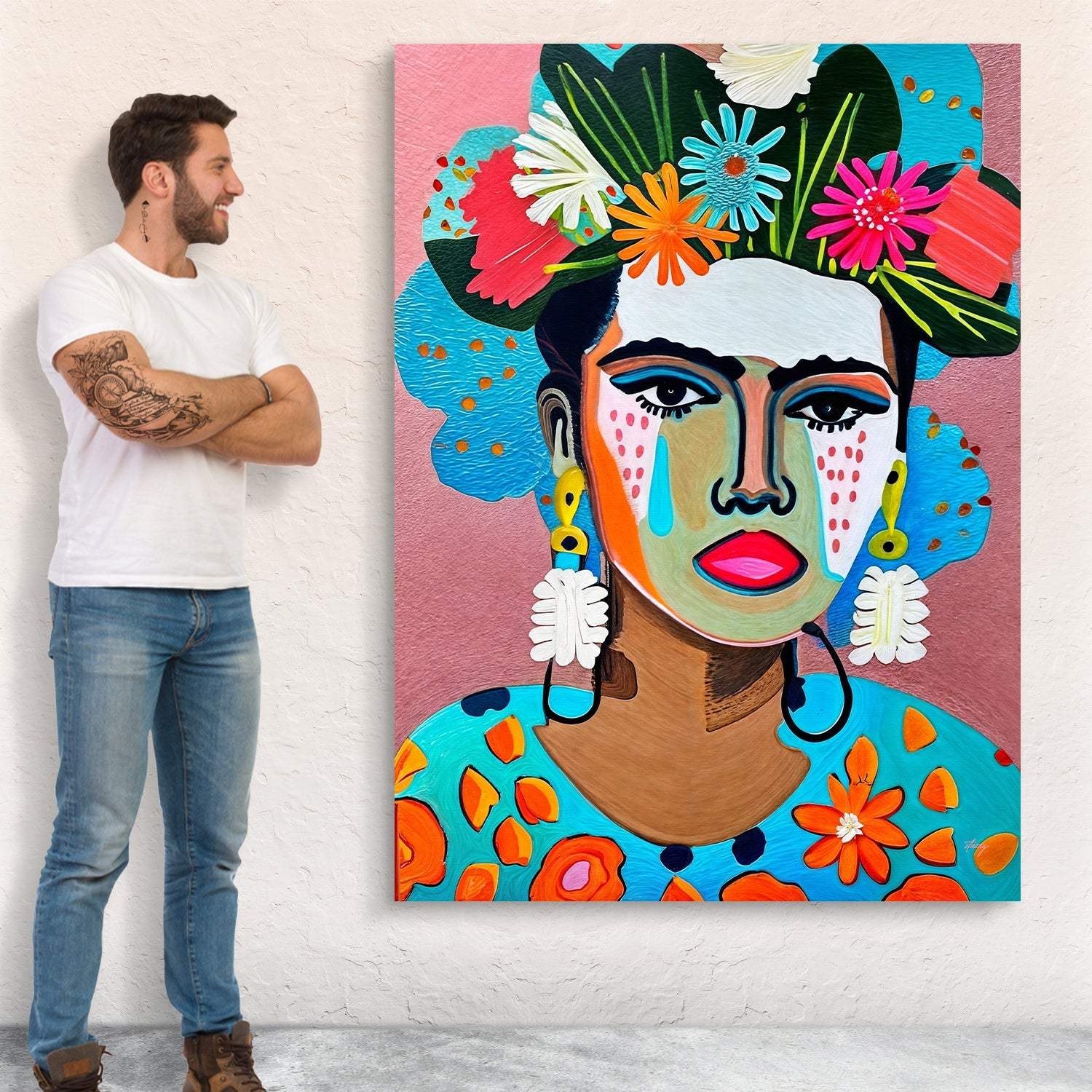 Canvas Print: "Floral Muse II" - Image 4