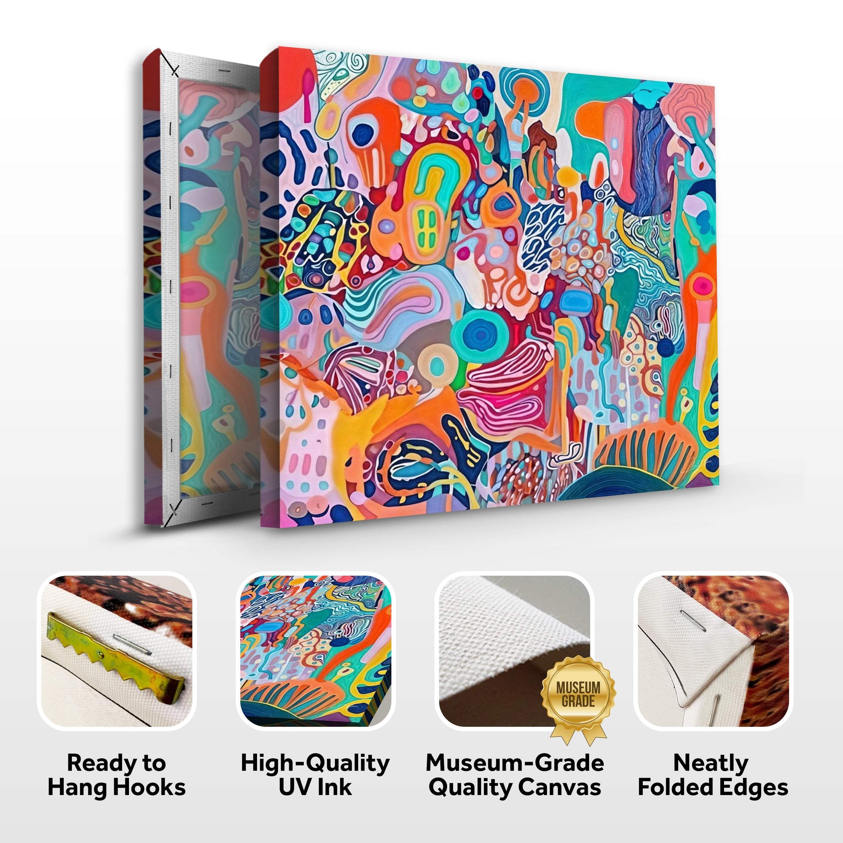 Canvas Print: "Kaleidoscopic Voyage II" - Image 4