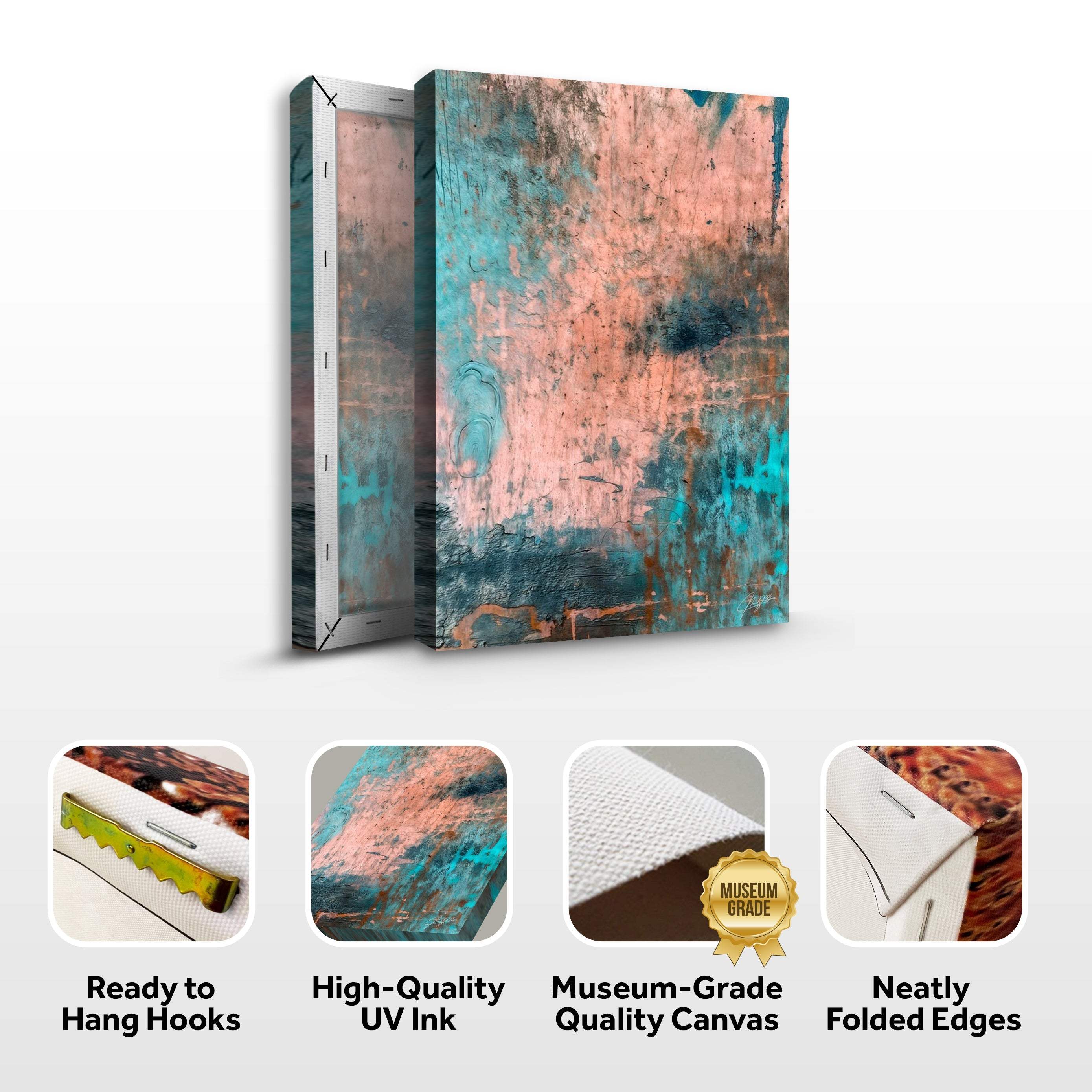 Canvas Print: "Patina Cascade" - Image 4