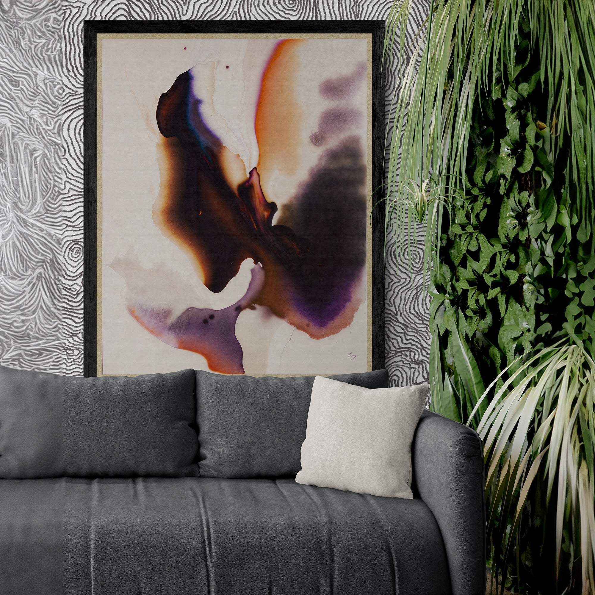 Canvas Print: "Velvet Bloom III" - Image 3