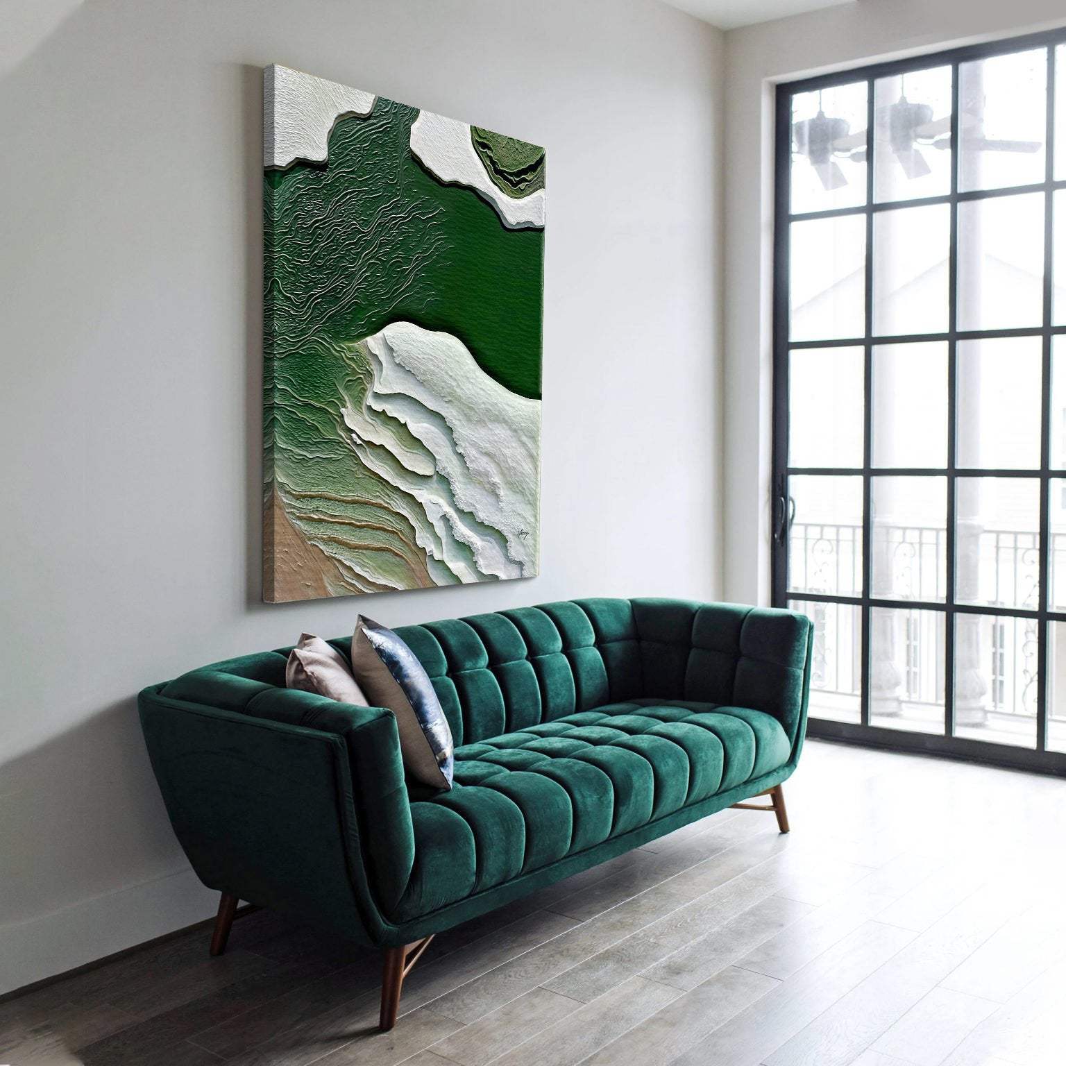 Canvas Print: "Verdant Cliffs II" - Image 2