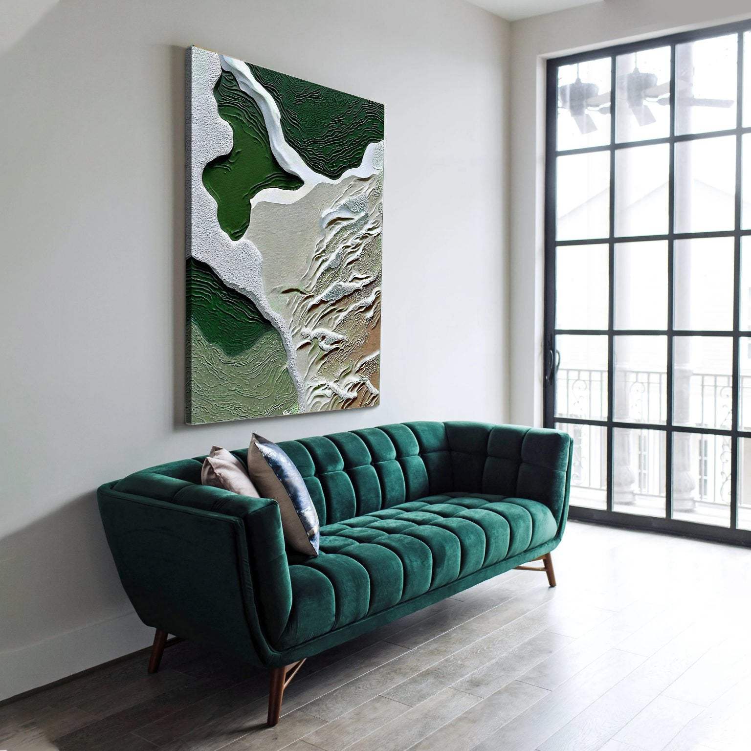 Canvas Print: "Verdant Cliffs III" - Image 3