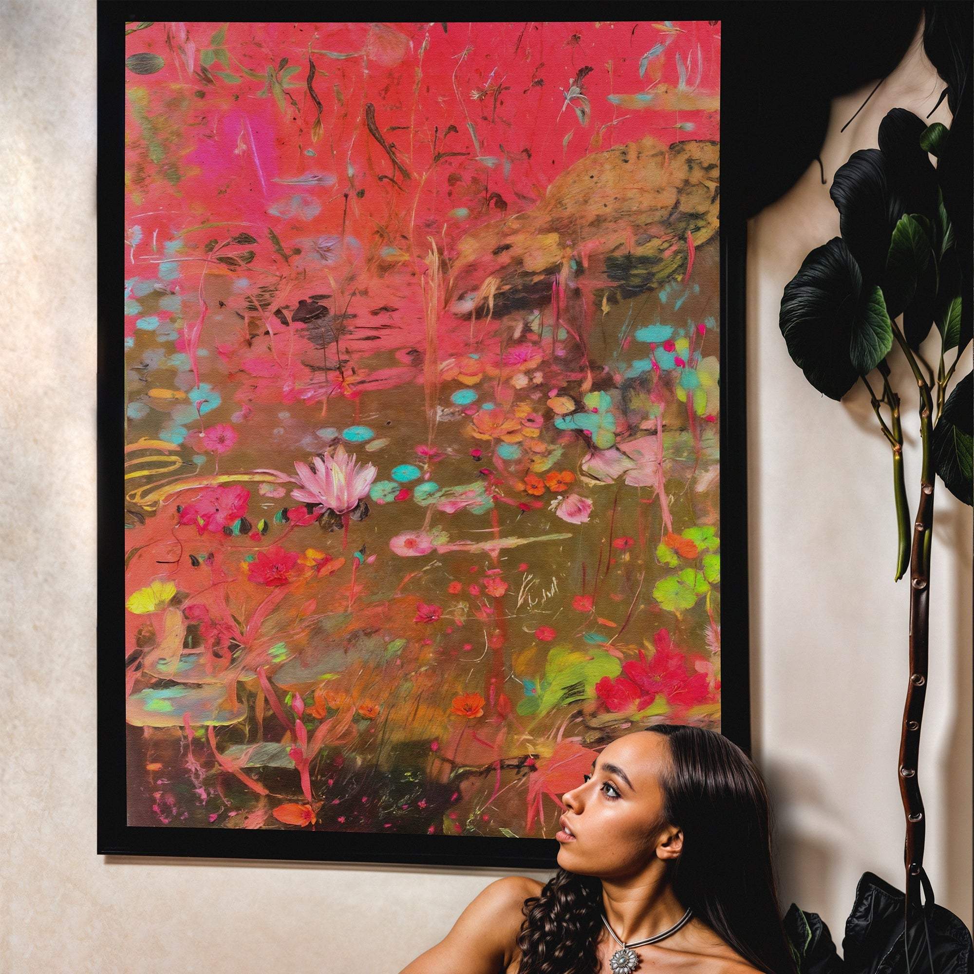 Canvas Print: "Vibrant Veil" - Image 2