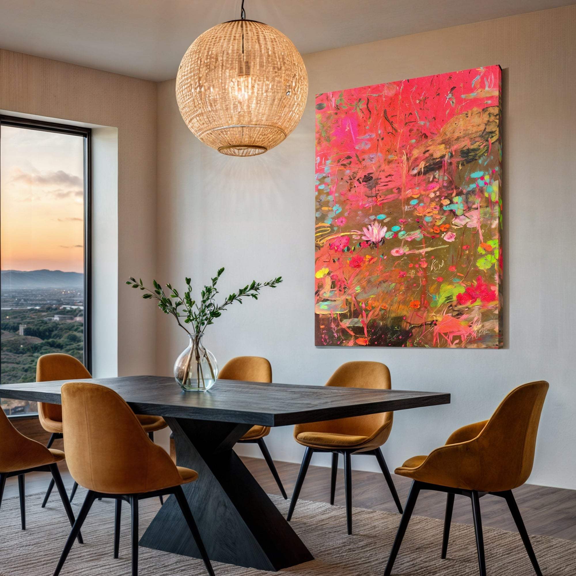 Canvas Print: "Vibrant Veil" - Image 3