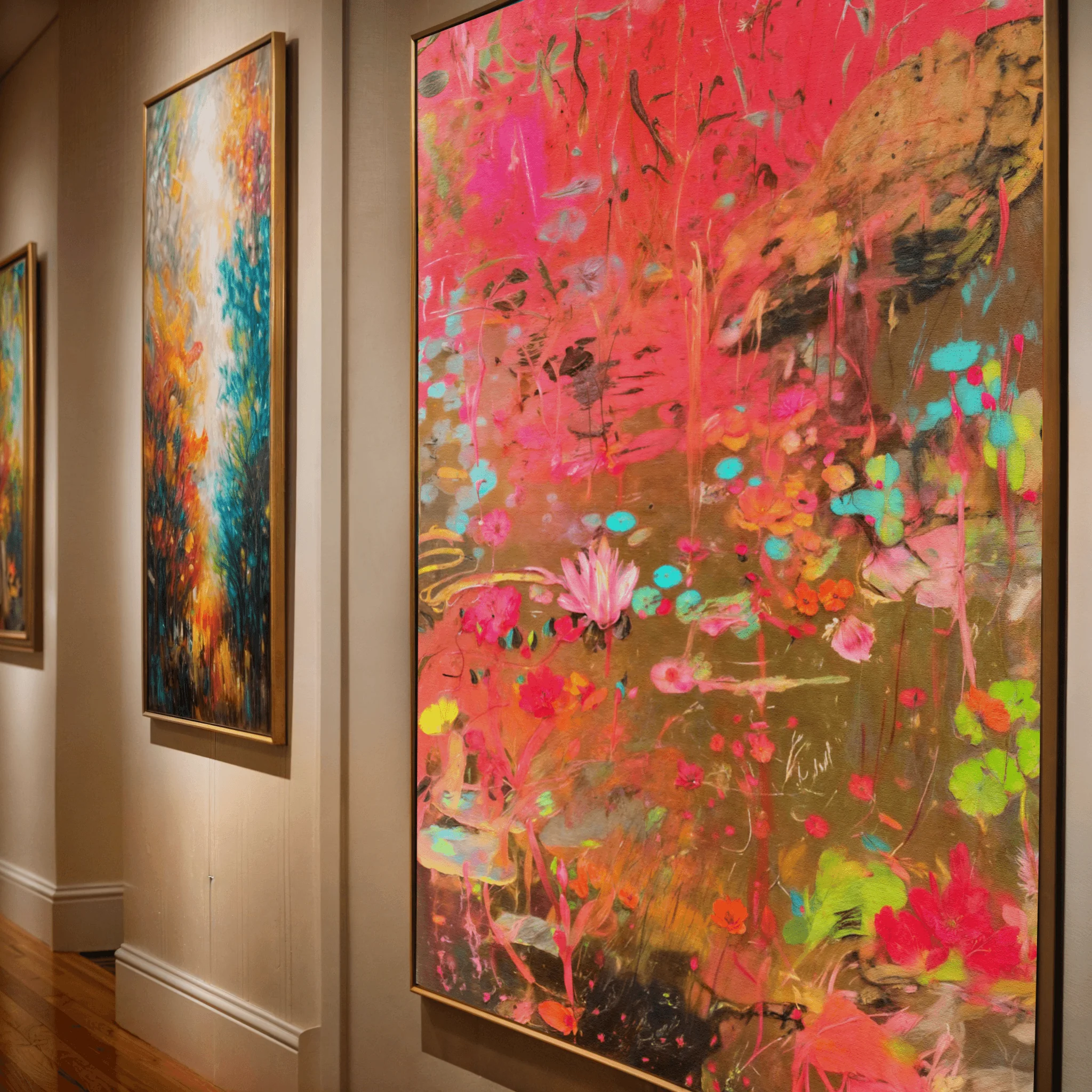 Canvas Print: "Vibrant Veil" - Image 4