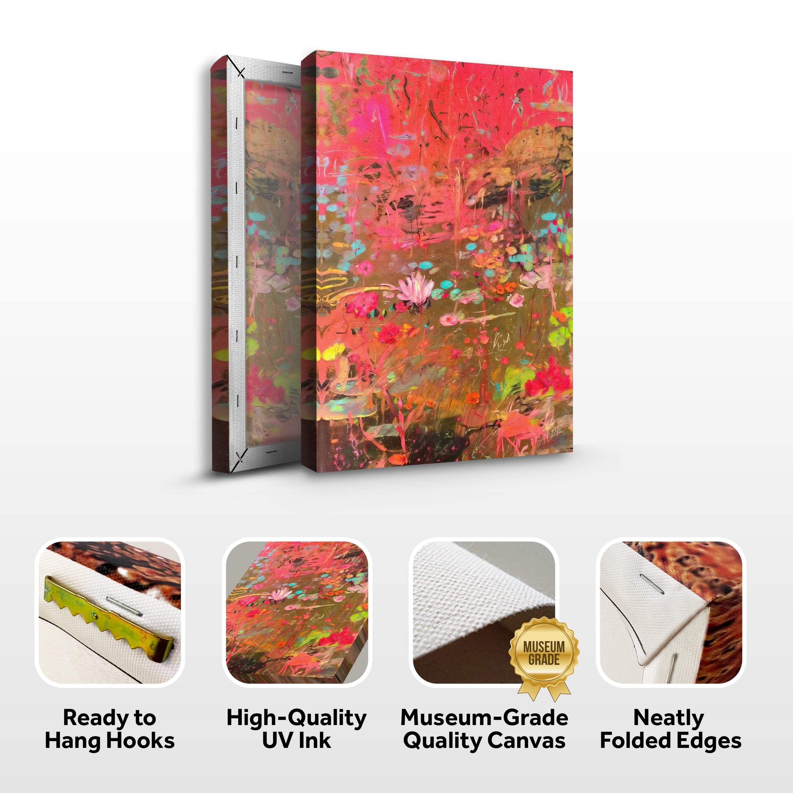 Canvas Print: "Vibrant Veil" - Image 6