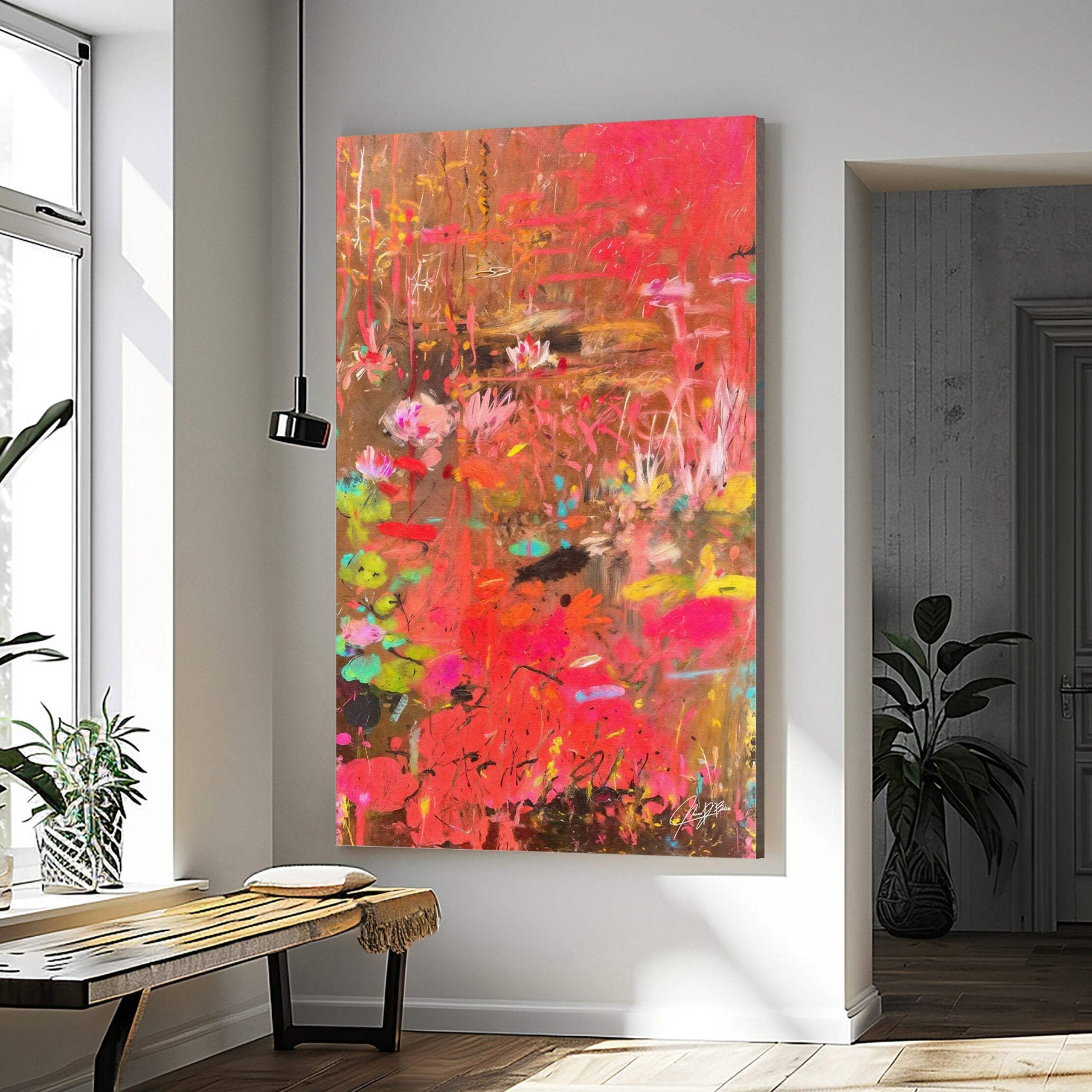 Canvas Print: "Vibrant Veil II" - Image 2