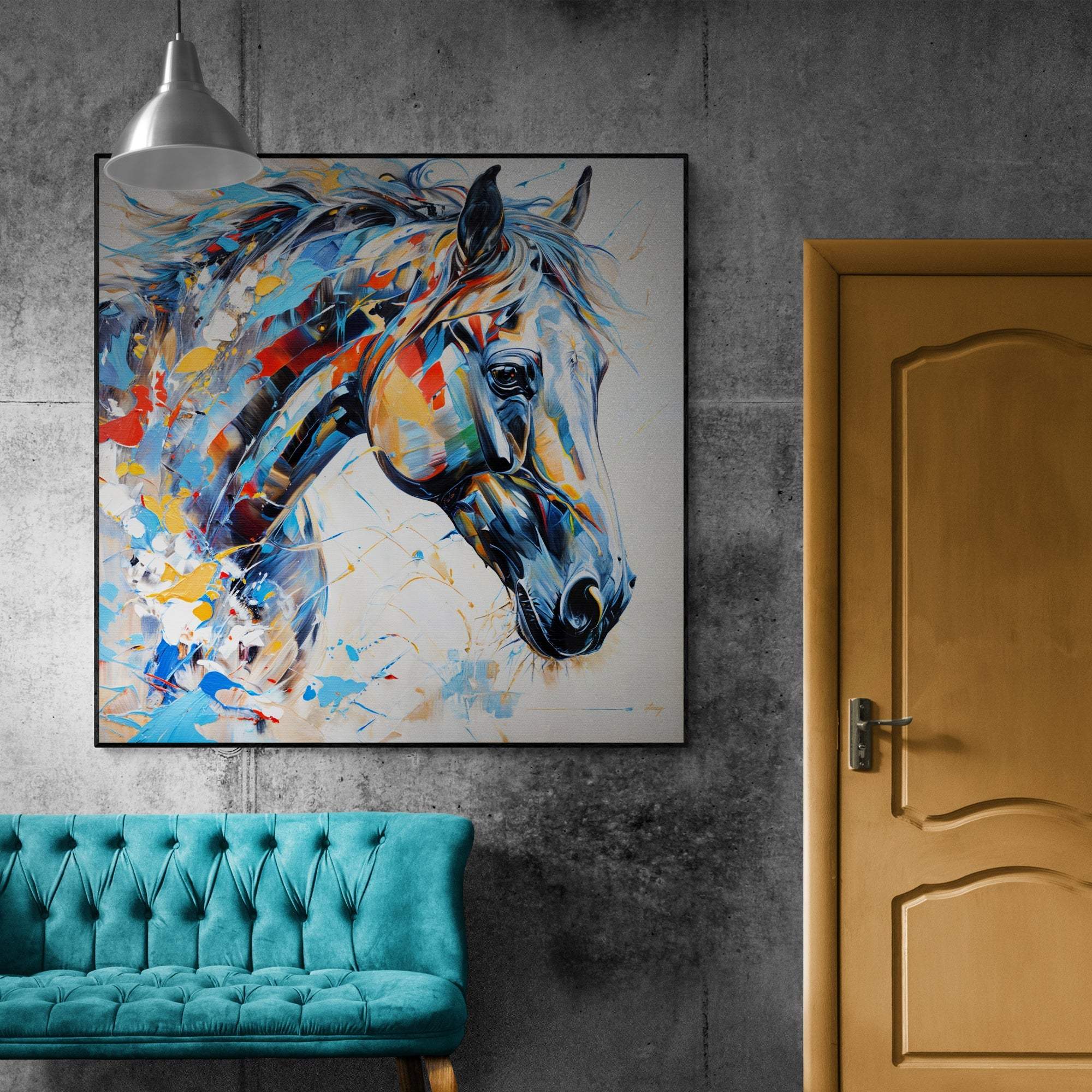 Canvas Print: "Vivid Steed" - Image 2
