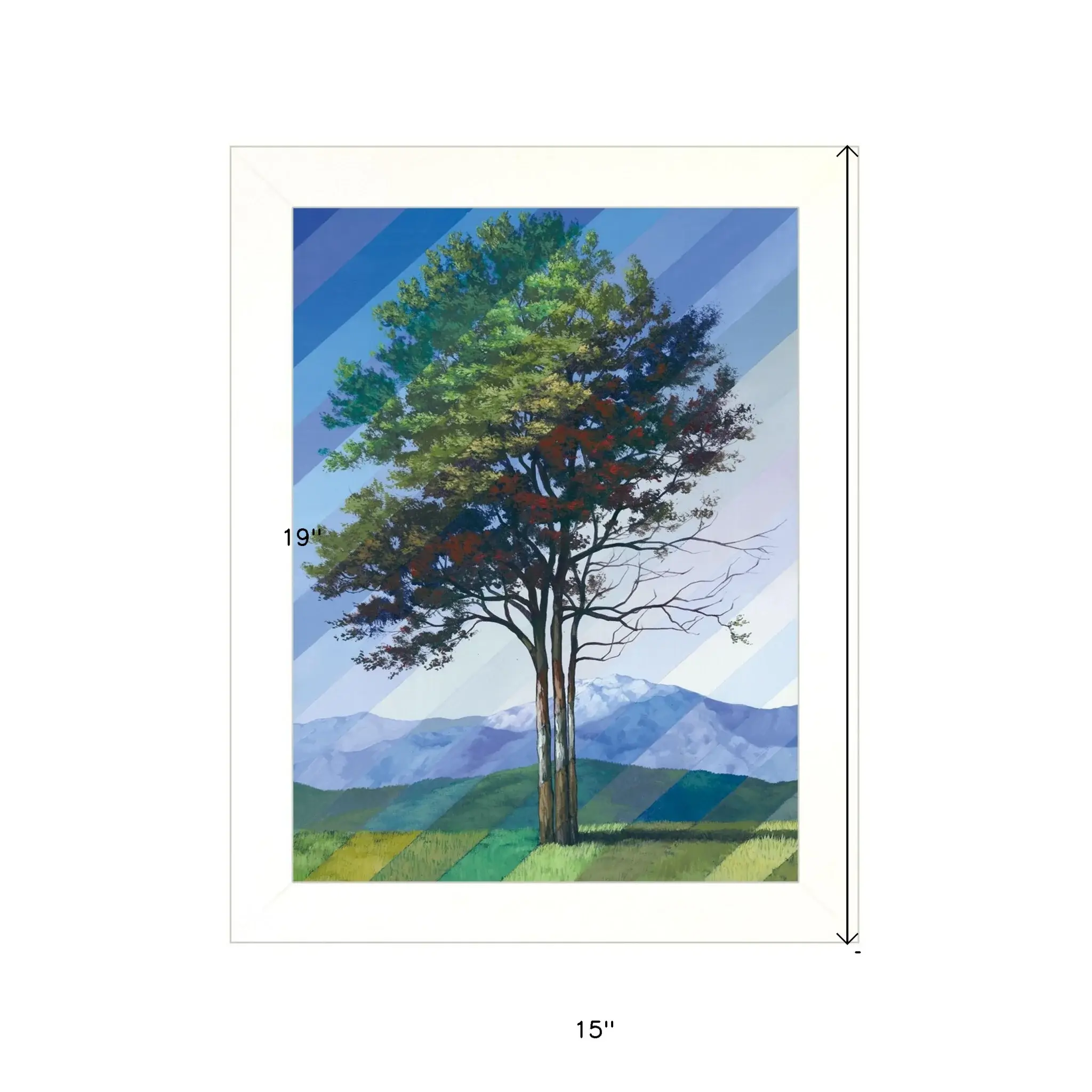 Catching Light as Time Passes 1 White Framed Print Wall Art - Image 5